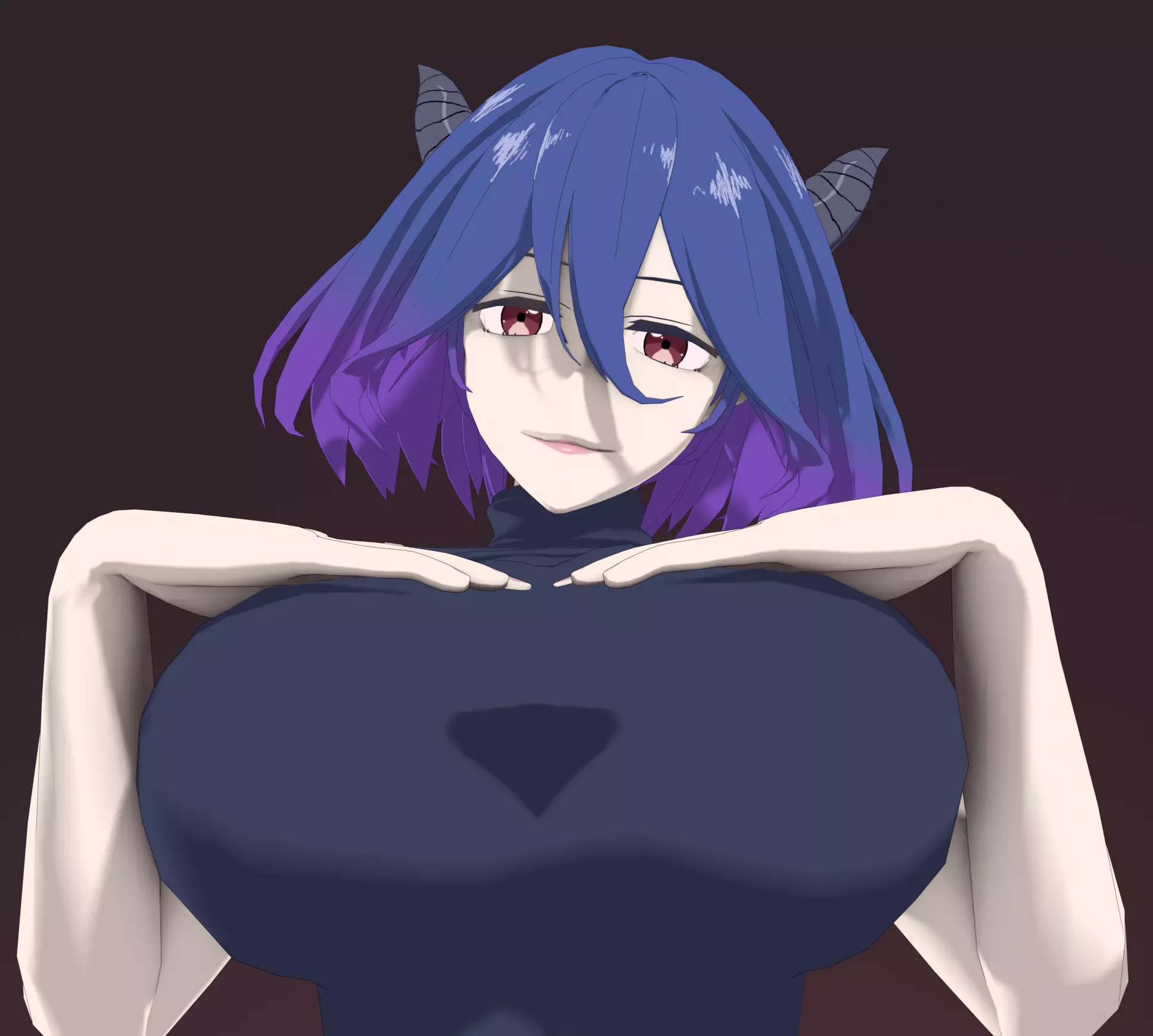 Anime Vermeil in Gold Character Low-poly Low-poly 3D model_0