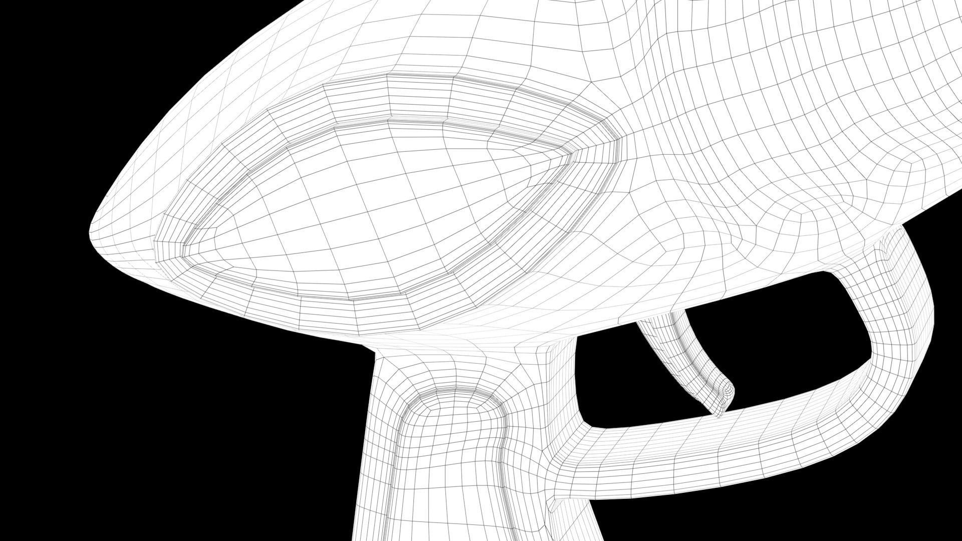 Space gun Low-poly 3D model_41