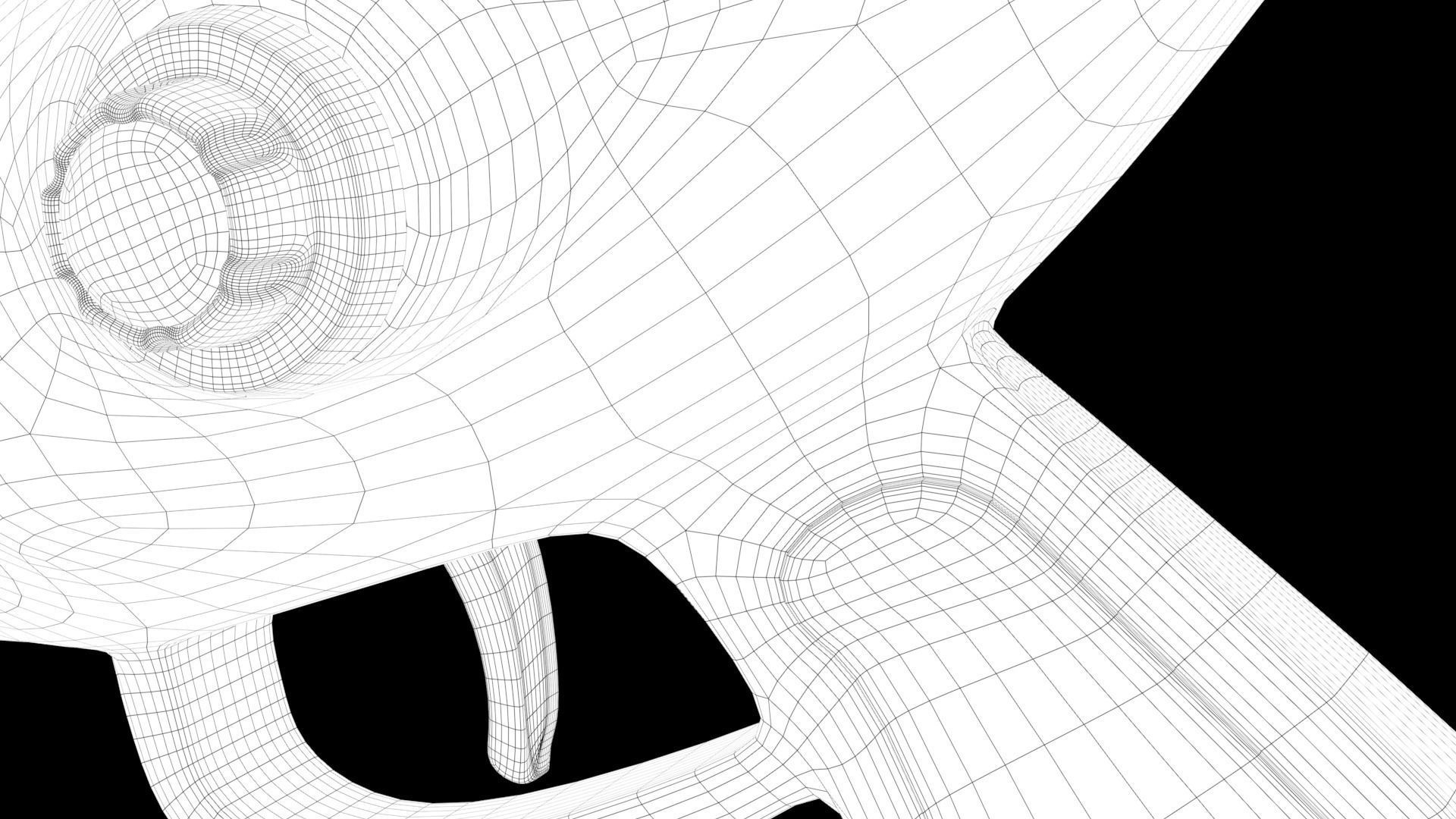 Space gun Low-poly 3D model_39