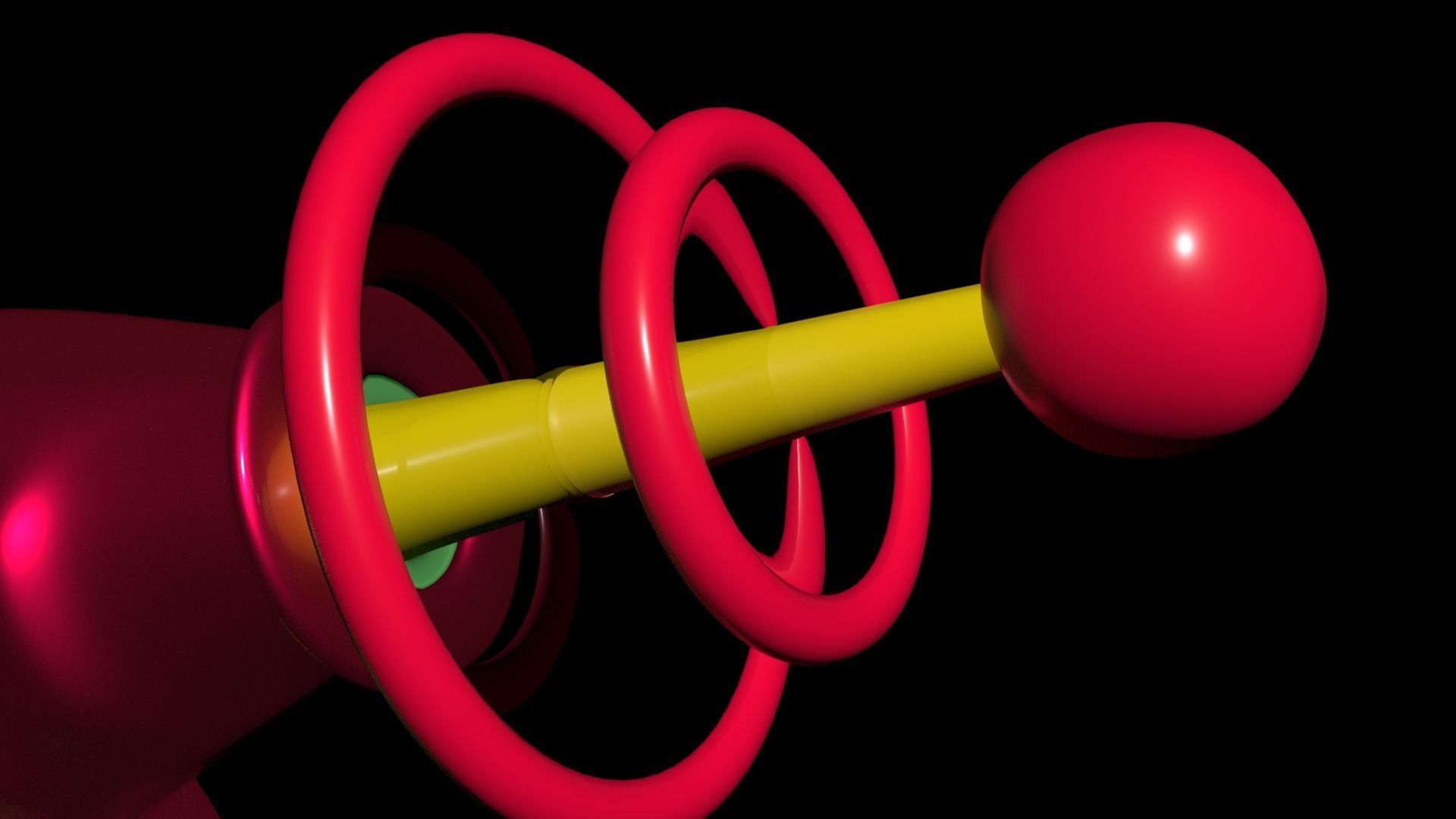 Space gun Low-poly 3D model_45