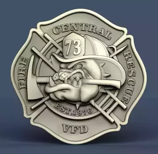 Bulldog 3d relief for printing and aspire applications