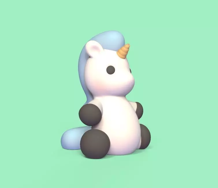 Little Unicorn 3D print model_0