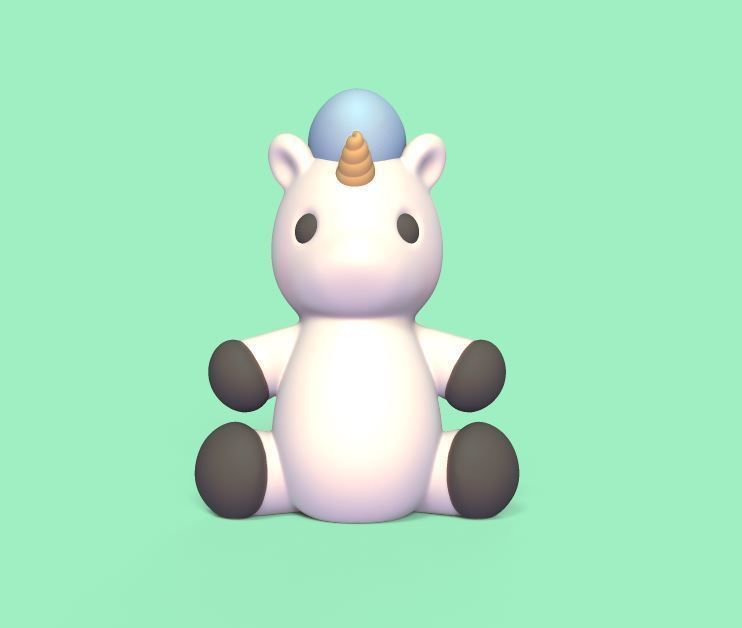 Little Unicorn 3D print model_1