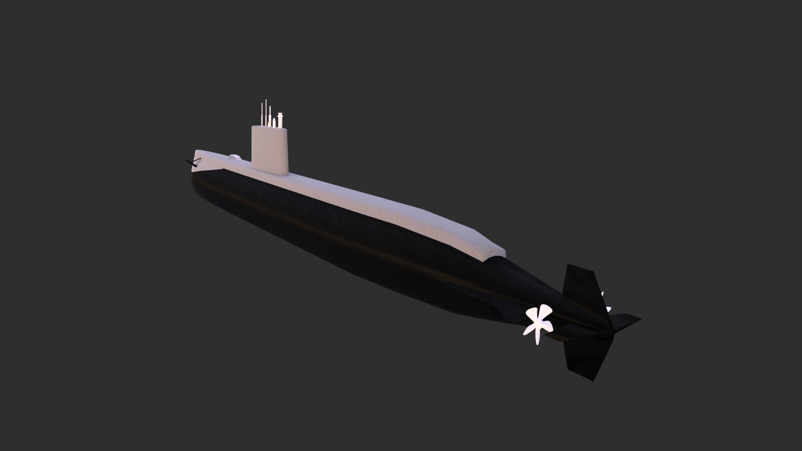 USS Nautilus 3D model_1