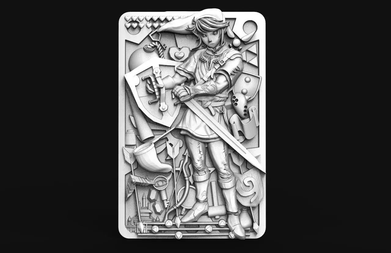 Zelda Link CNC 4 3D print model
