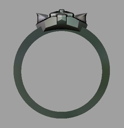 Cat Ring Design  3D print model_4