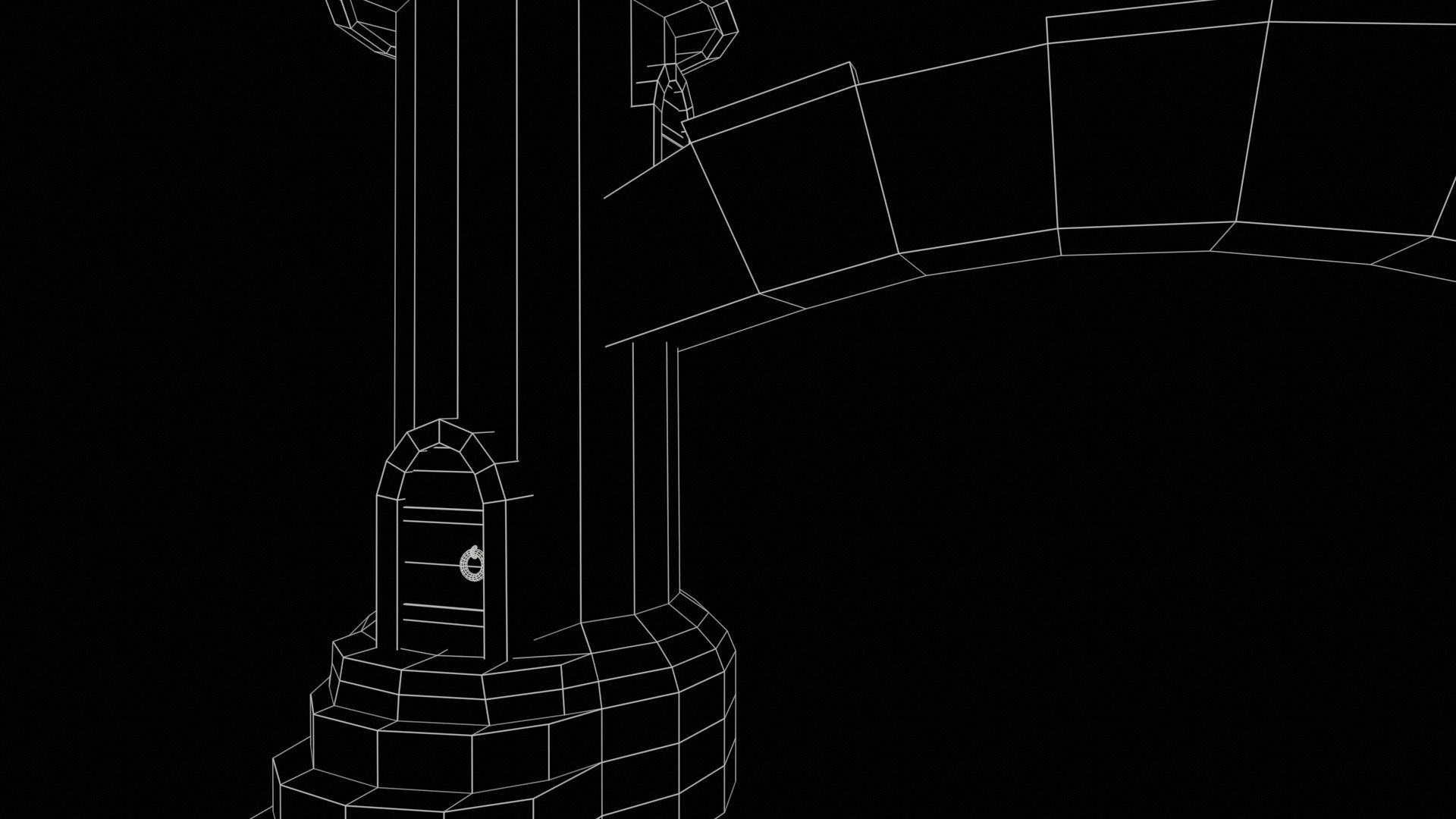 Medieval Tower-4 Low-poly 3D model_23