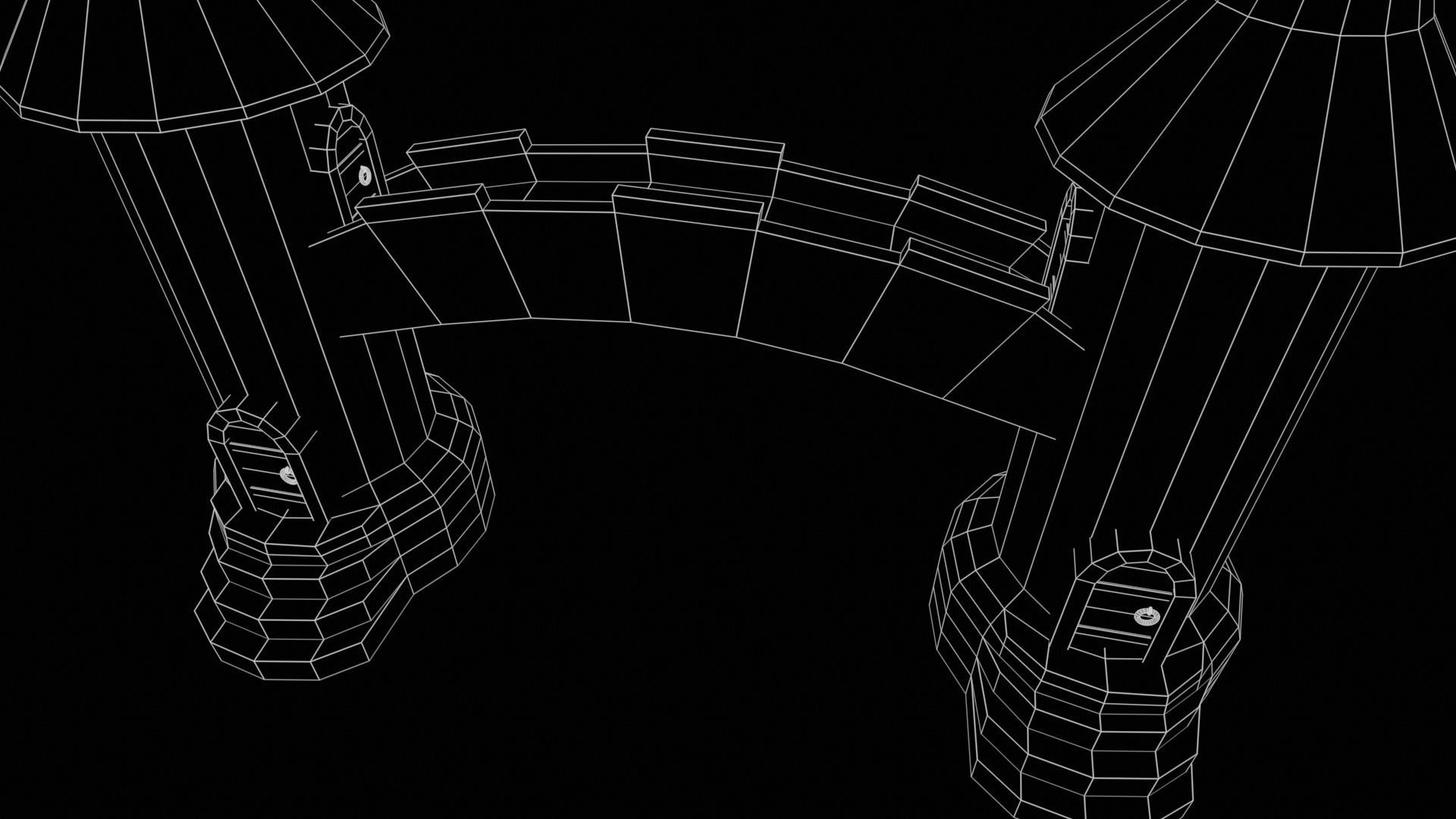 Medieval Tower-4 Low-poly 3D model_21