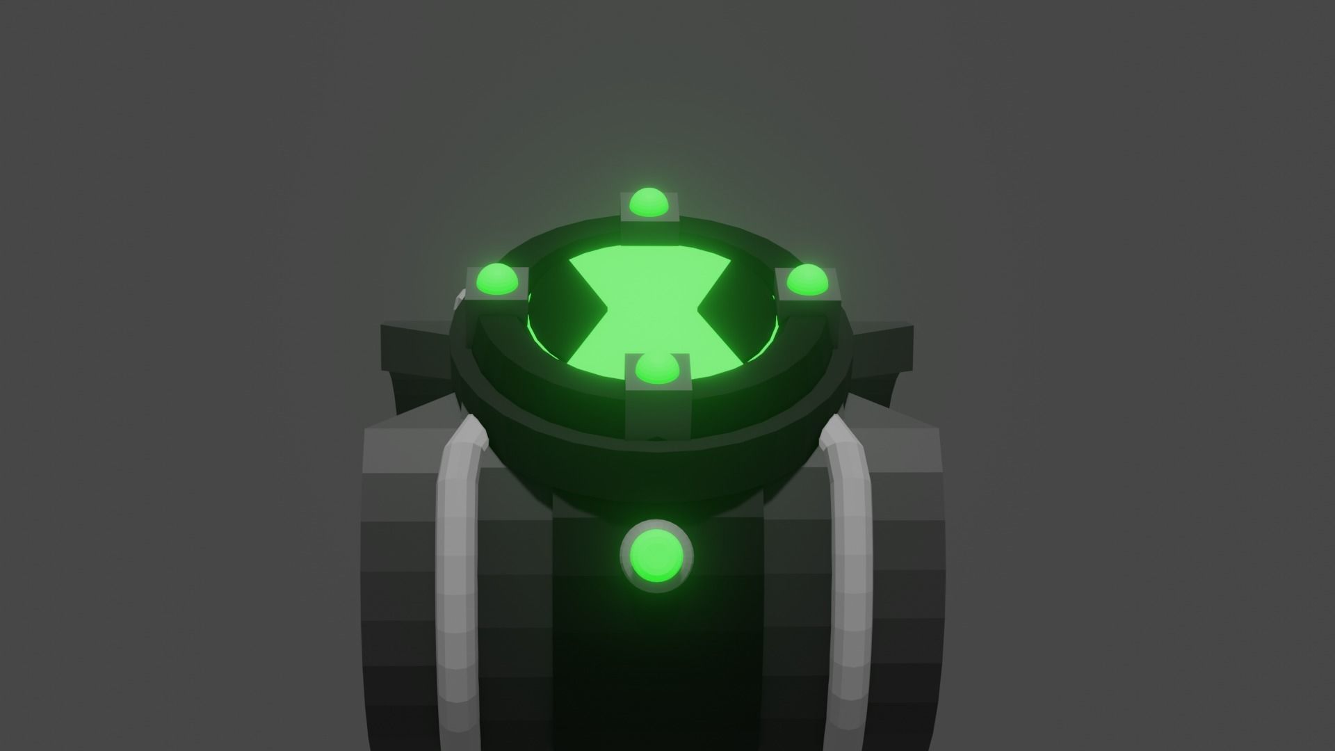 Ben 10 omnitrix Low-poly 3D model_1
