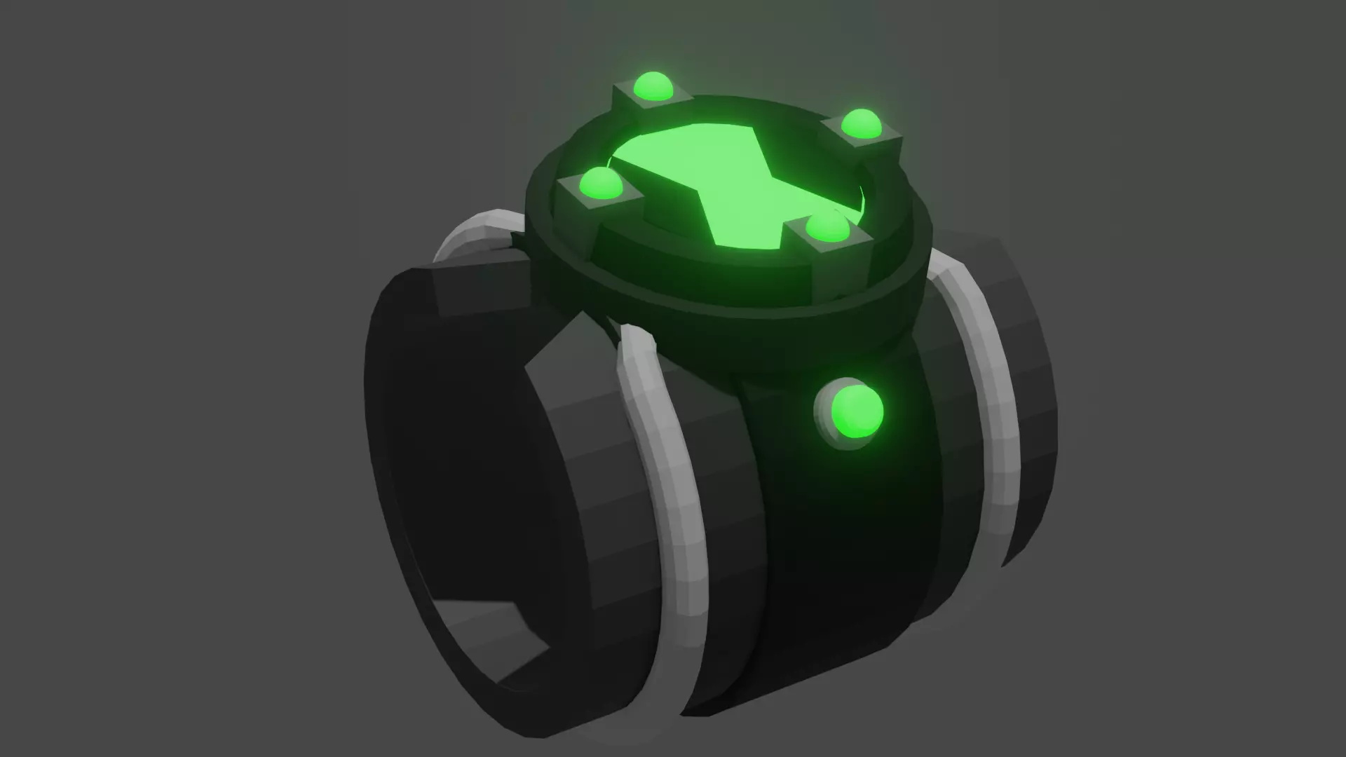 Ben 10 omnitrix Low-poly 3D model_0