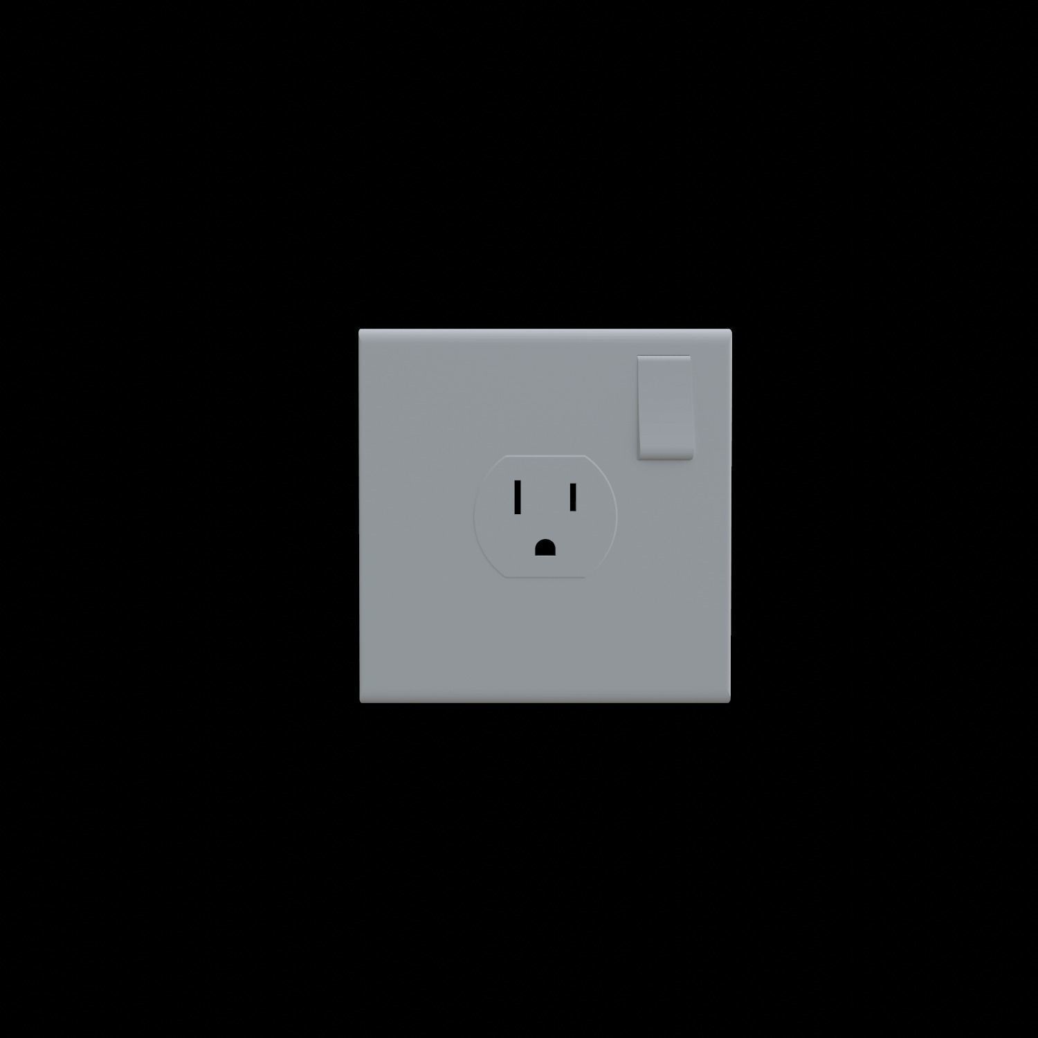 Type B Plug and Socket 3D model_2