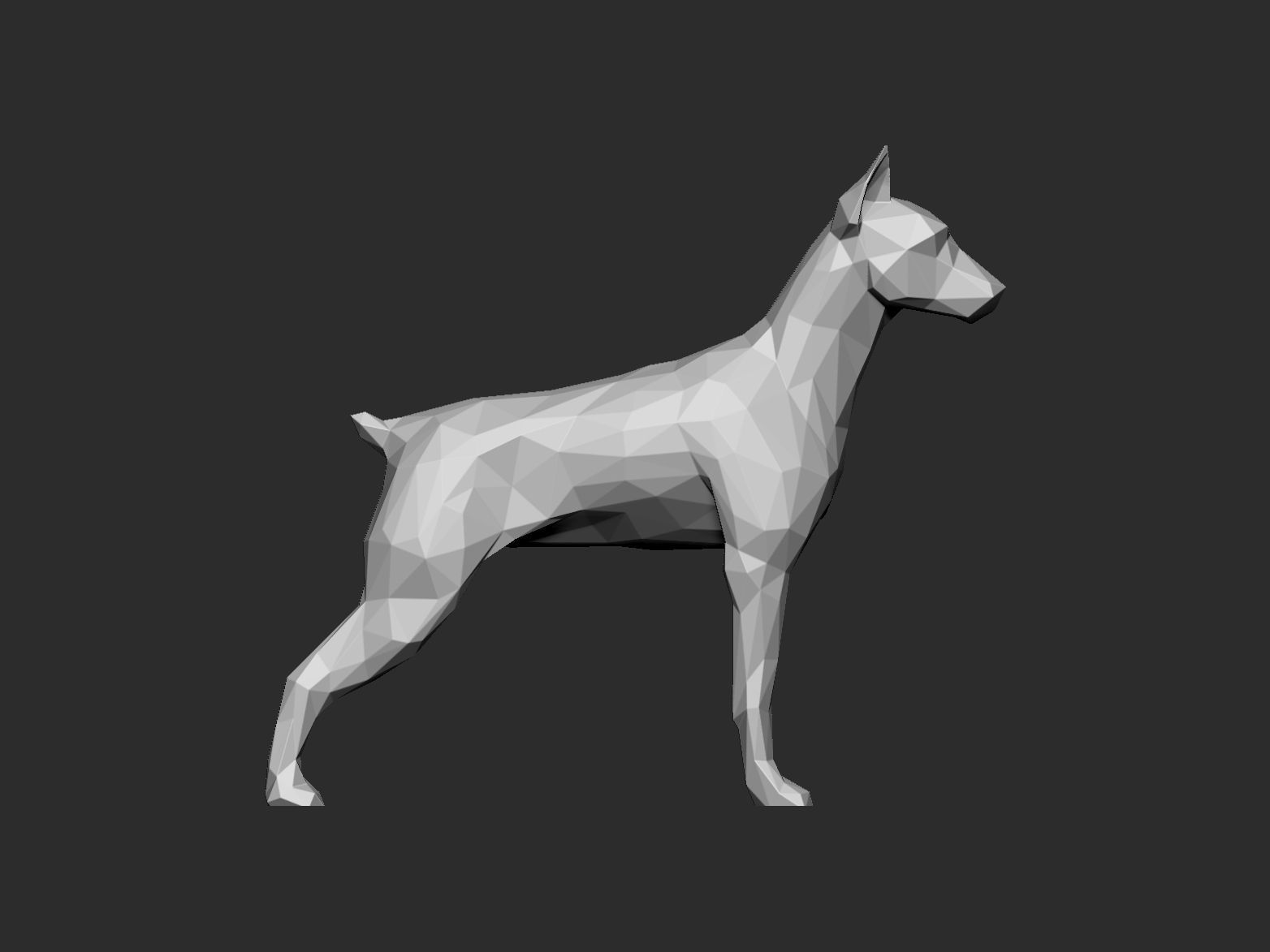 Mini doberman 3D print model_3