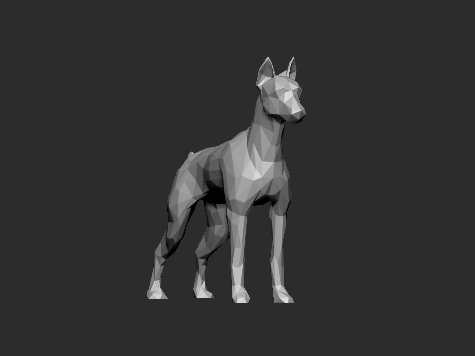 Mini doberman 3D print model_6