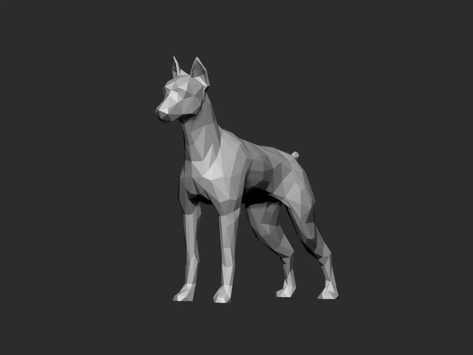 Mini doberman 3D print model_0