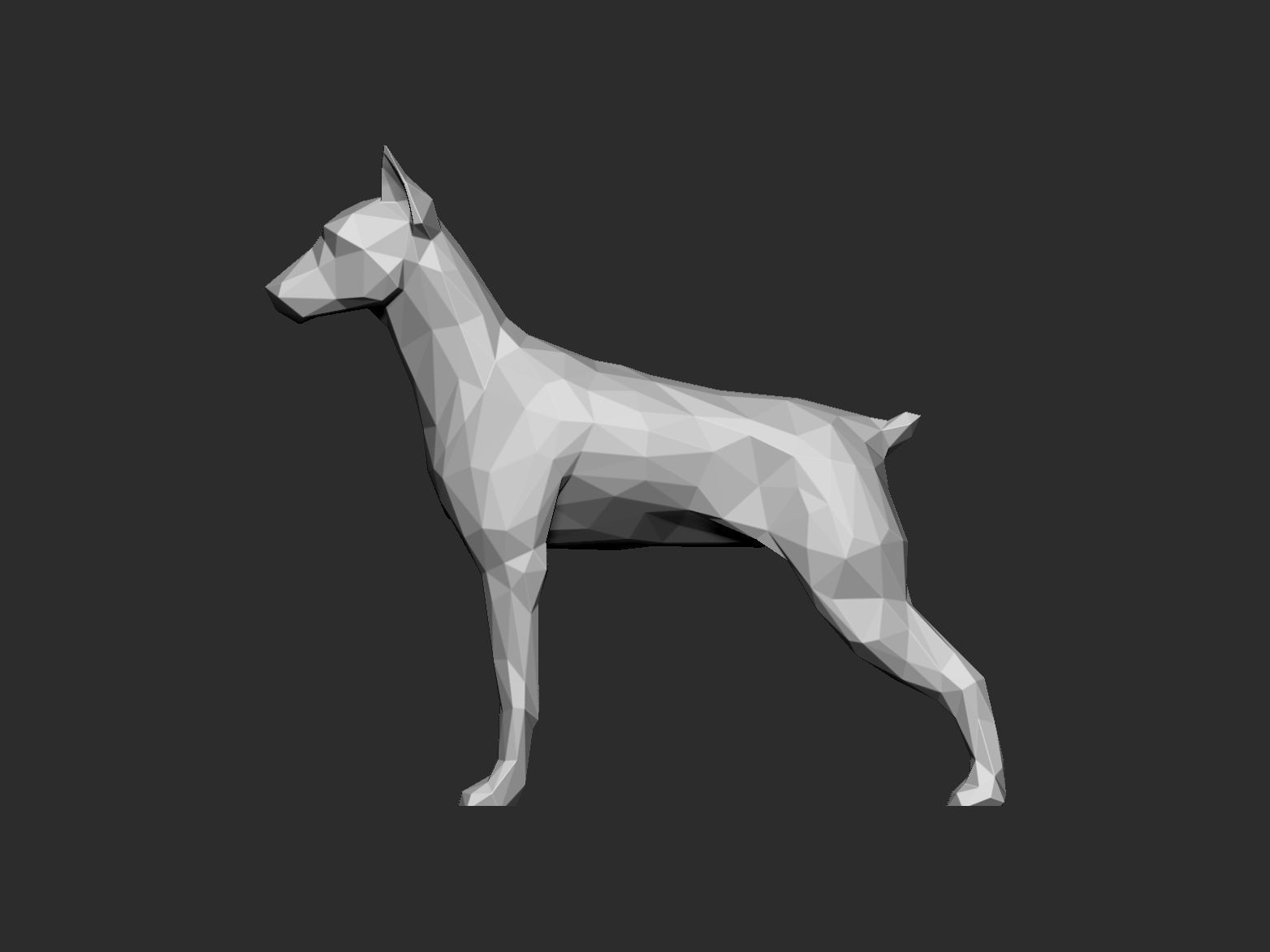 Mini doberman 3D print model_5