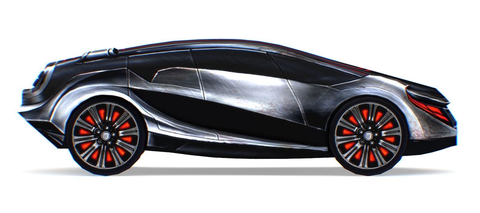 Cartoon Toy AR Racing Car 03 Low-poly 3D model_2