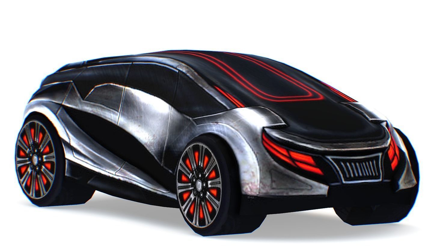 Cartoon Toy AR Racing Car 03 Low-poly 3D model_1