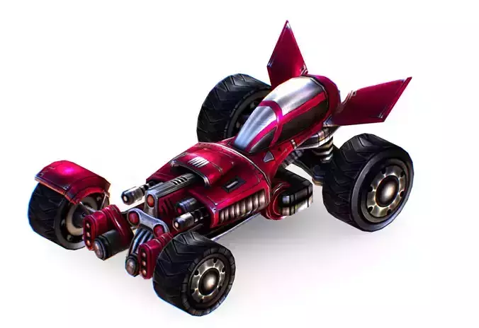 Cartoon Toy AR Racing Car 01