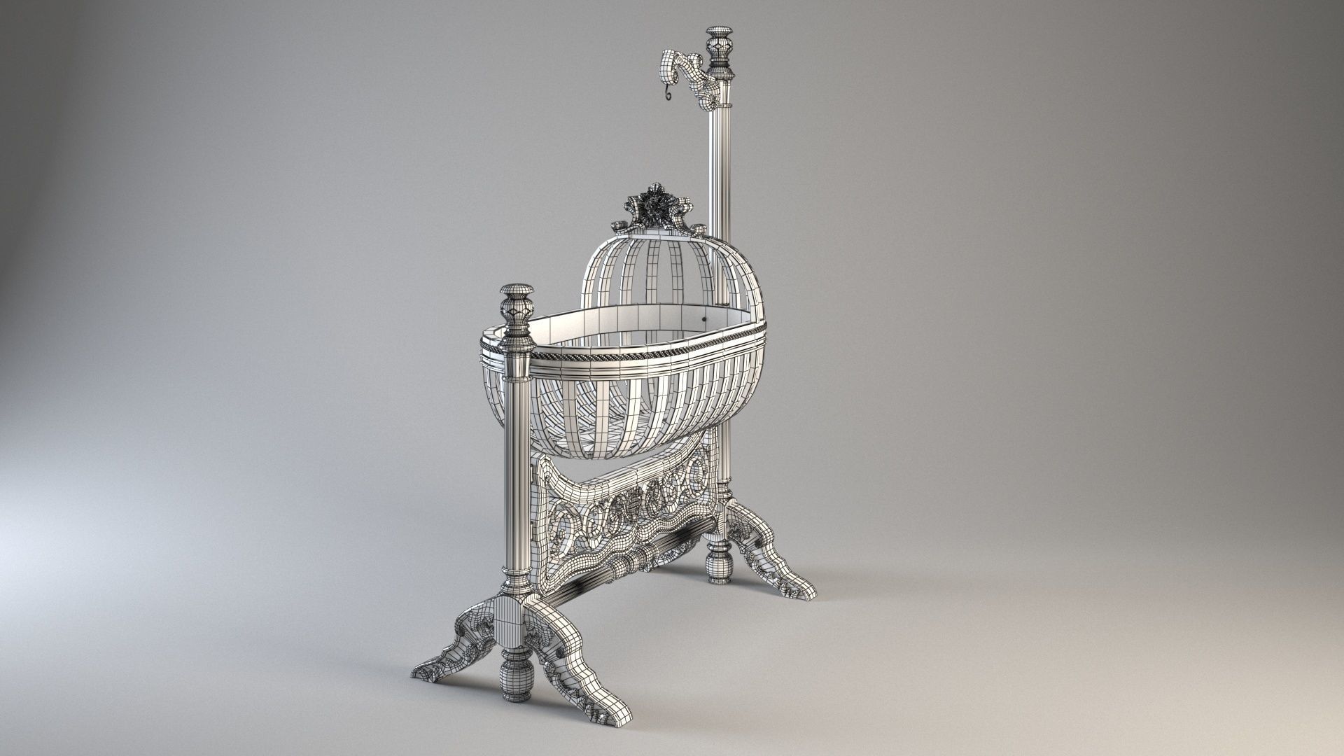 Baby Swing 3D model_6