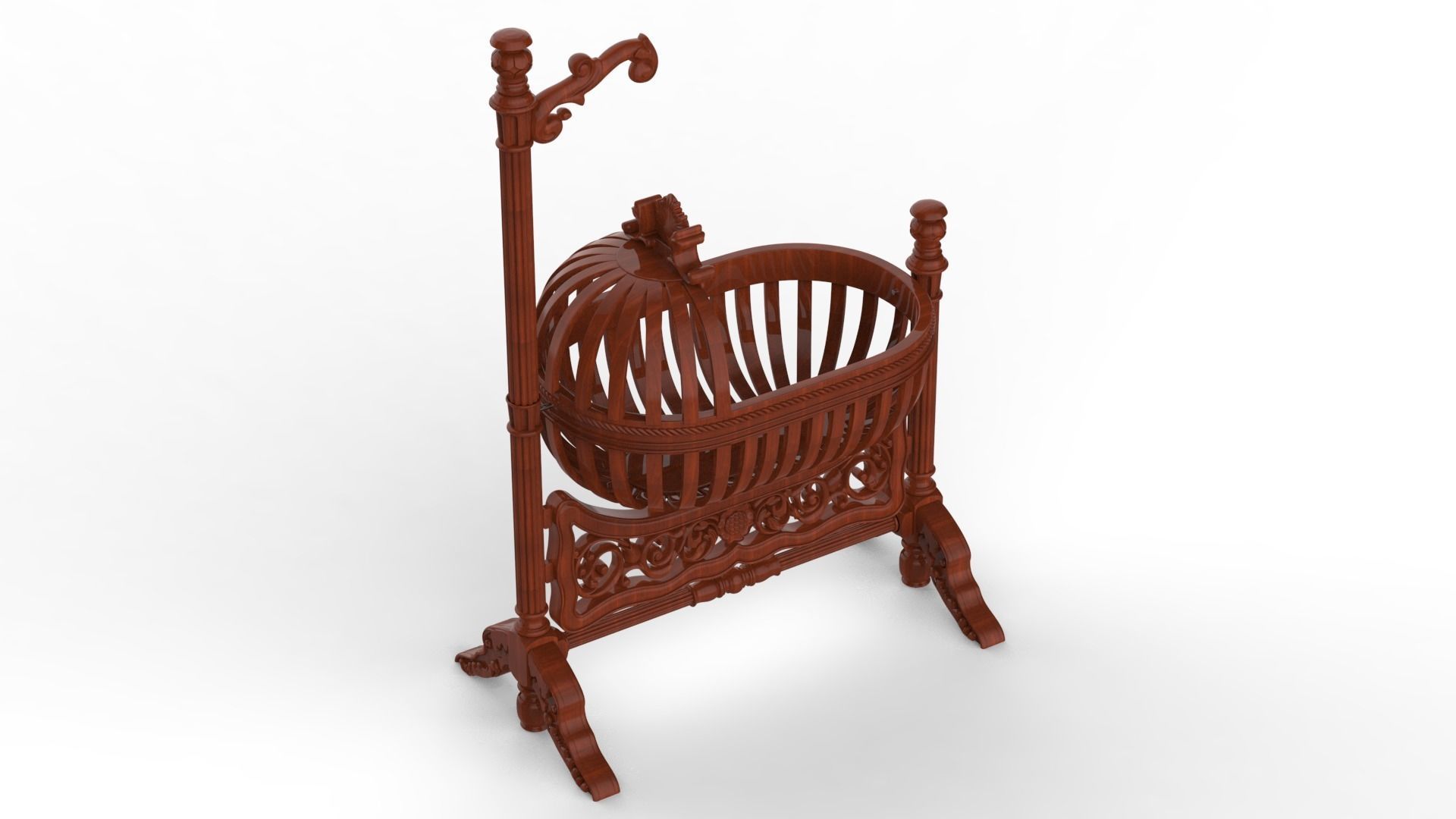 Baby Swing 3D model_4