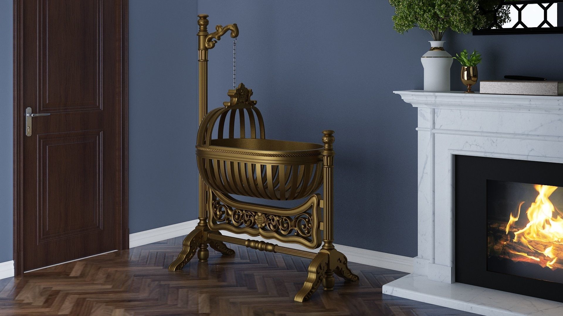 Baby Swing 3D model_5