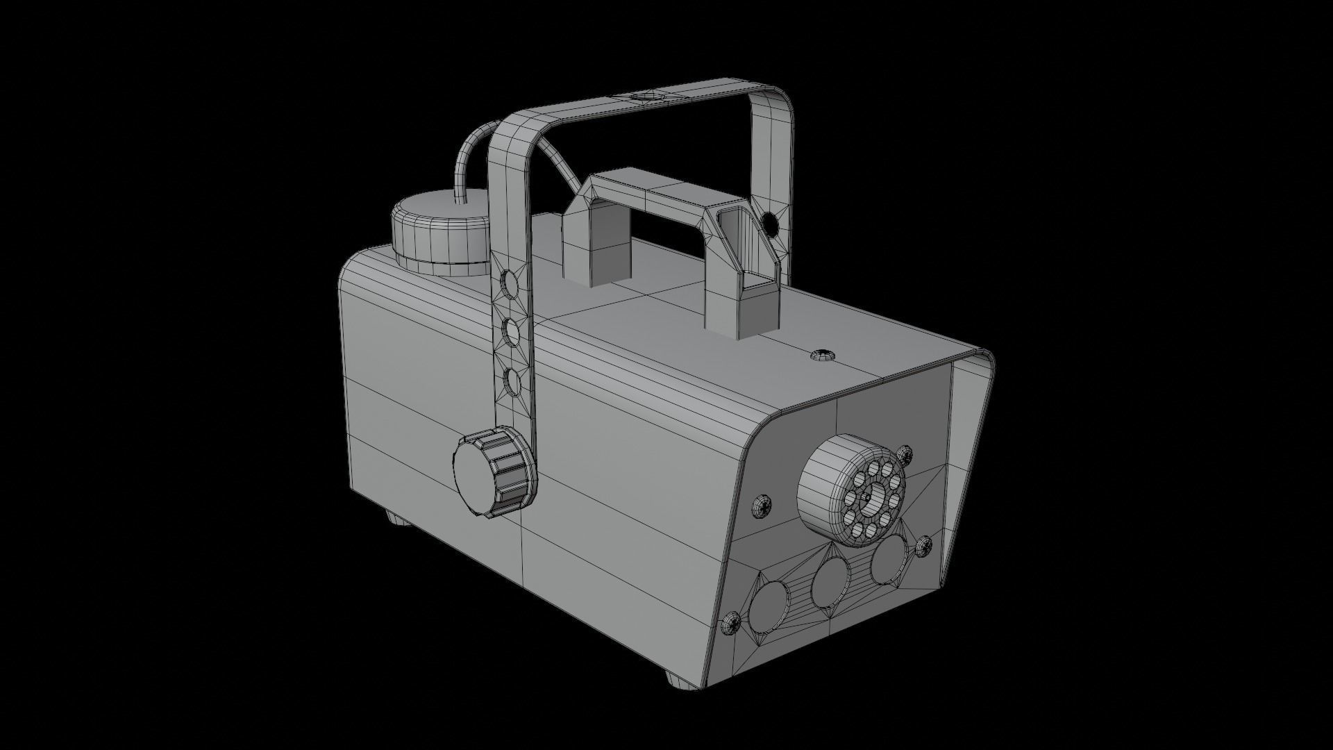 Smoke Machine Low-poly 3D model_14