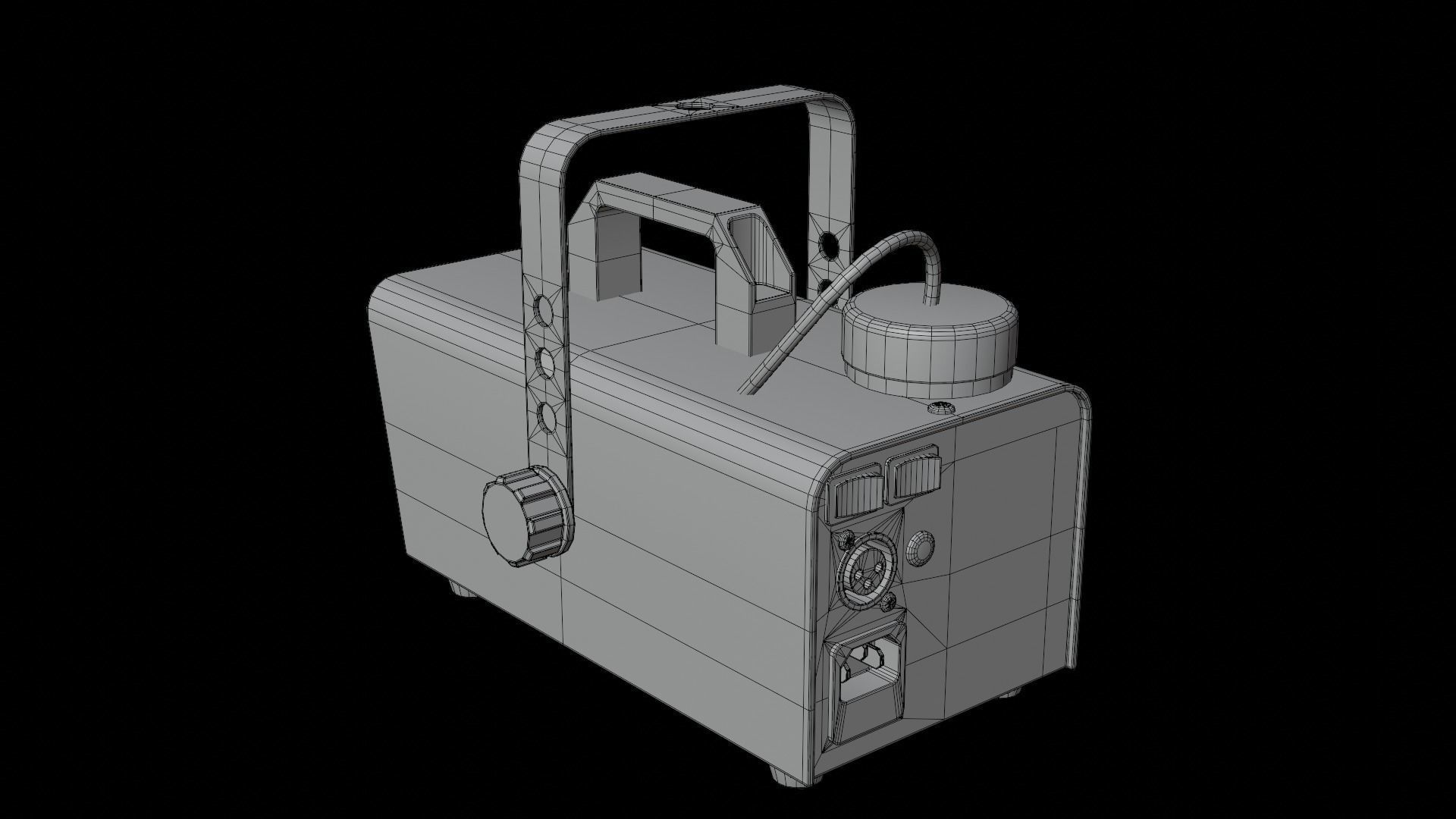 Smoke Machine Low-poly 3D model_16