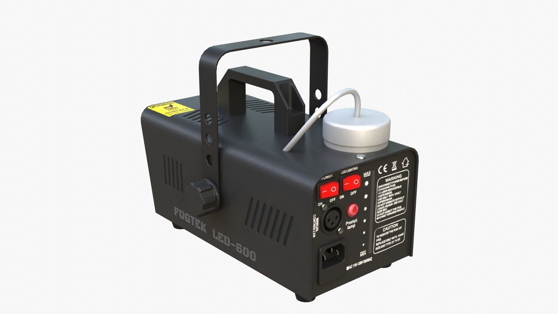 Smoke Machine Low-poly 3D model_7