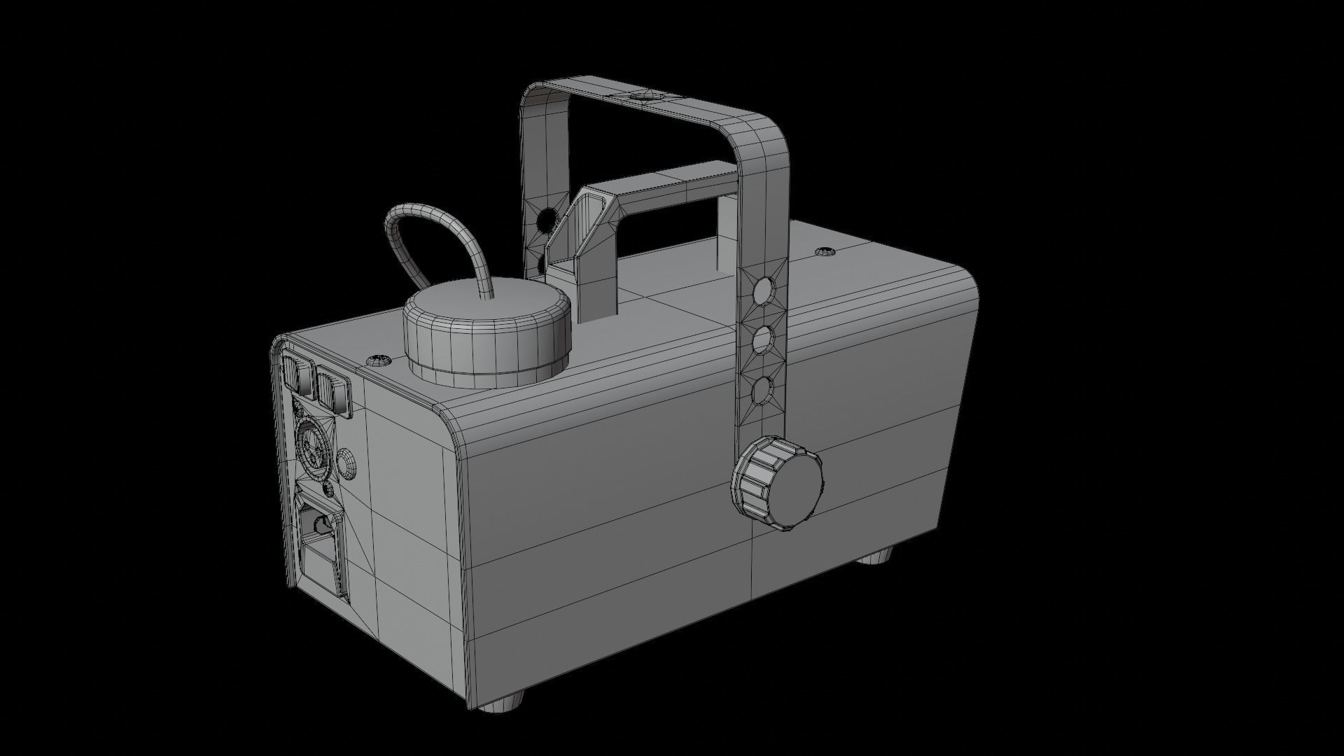 Smoke Machine Low-poly 3D model_17