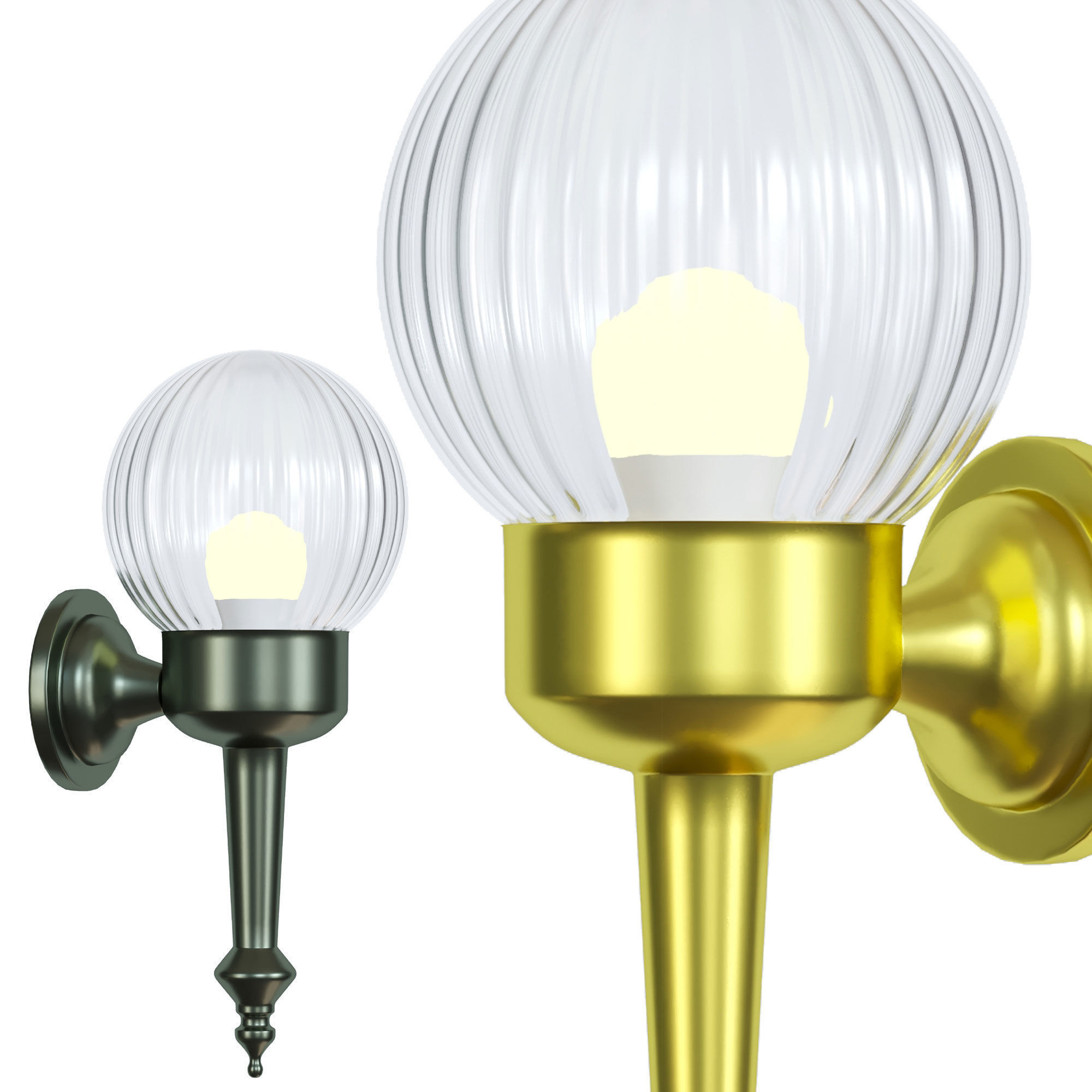 Wall chandelier 3D model_1