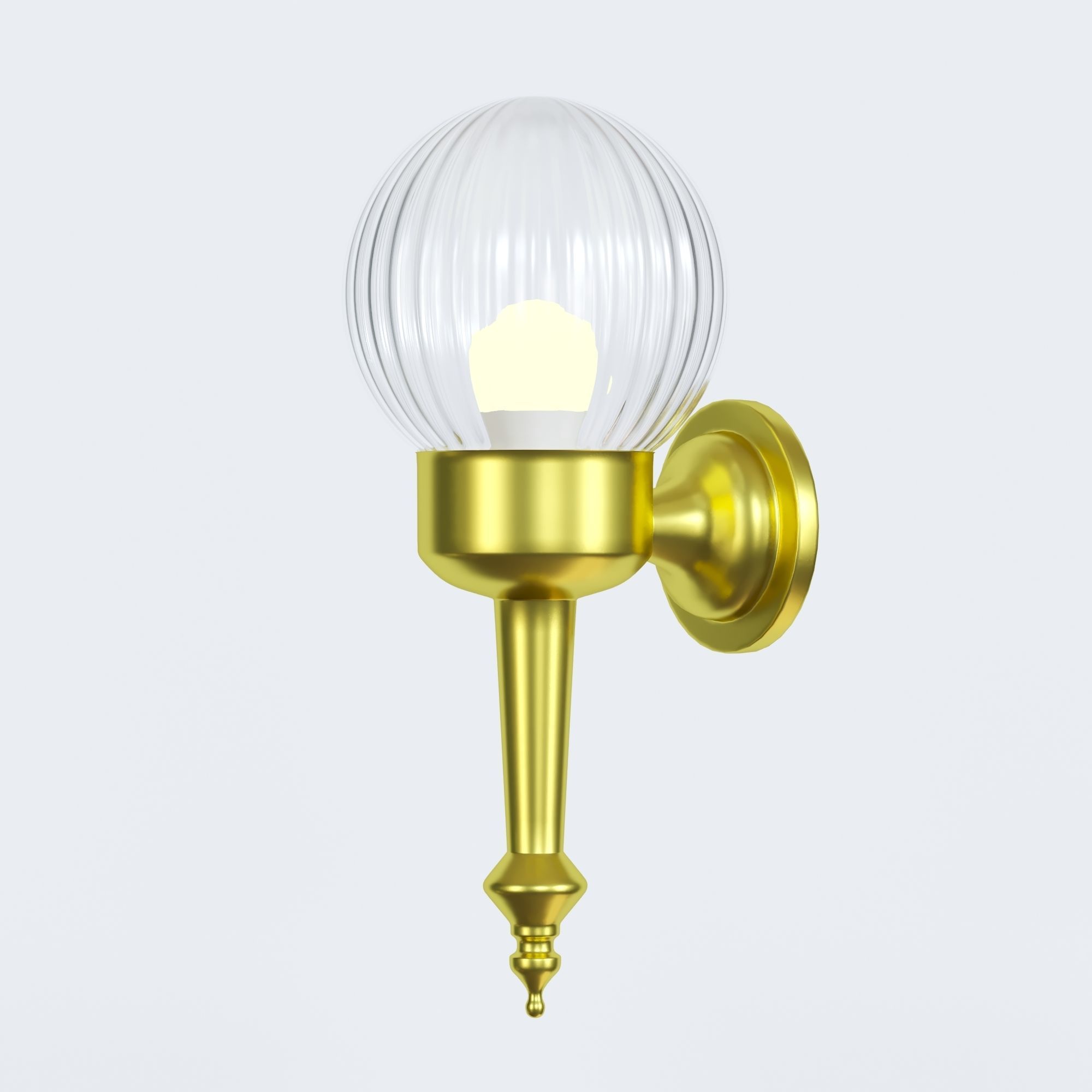 Wall chandelier 3D model_3