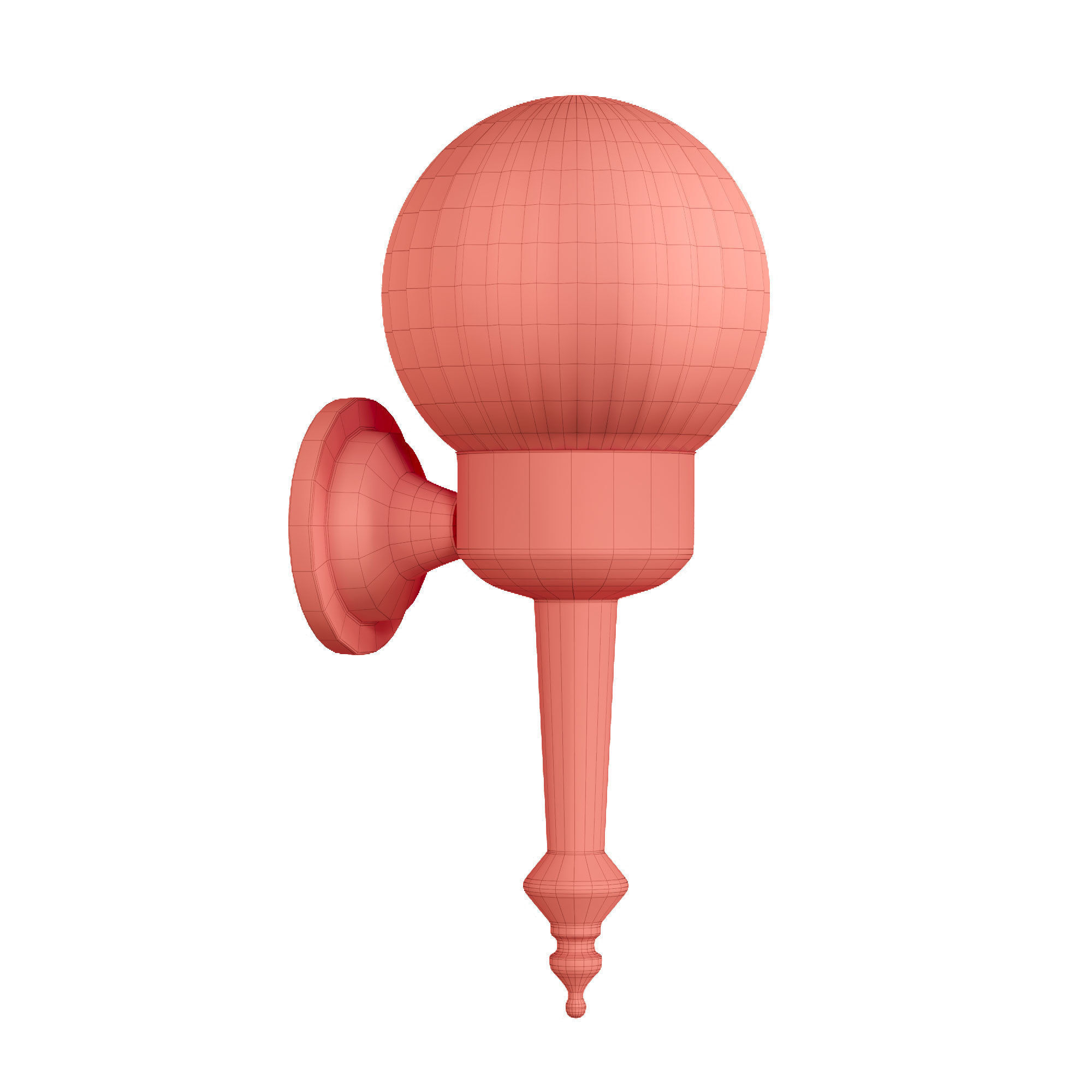 Wall chandelier 3D model_4