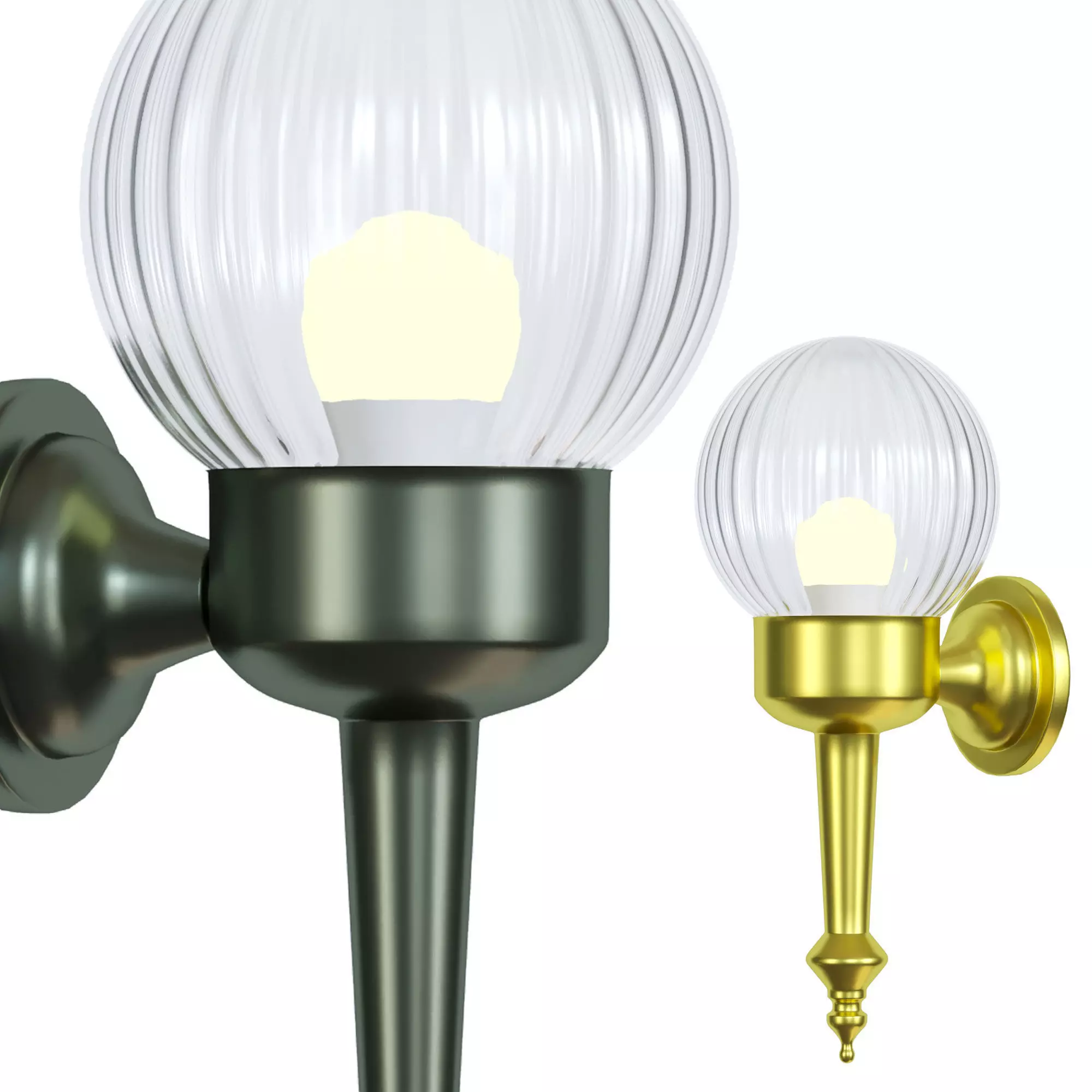 Wall chandelier 3D model_0