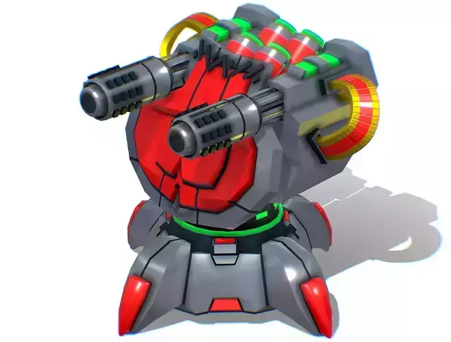 2 Barrel Robotic Automatic Cannon