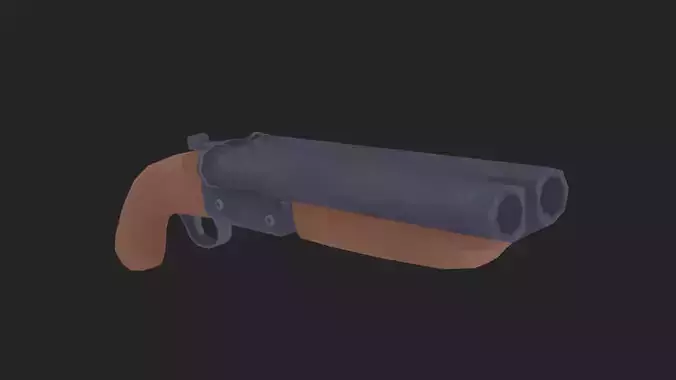 Painterly Sawed Off Shotgun