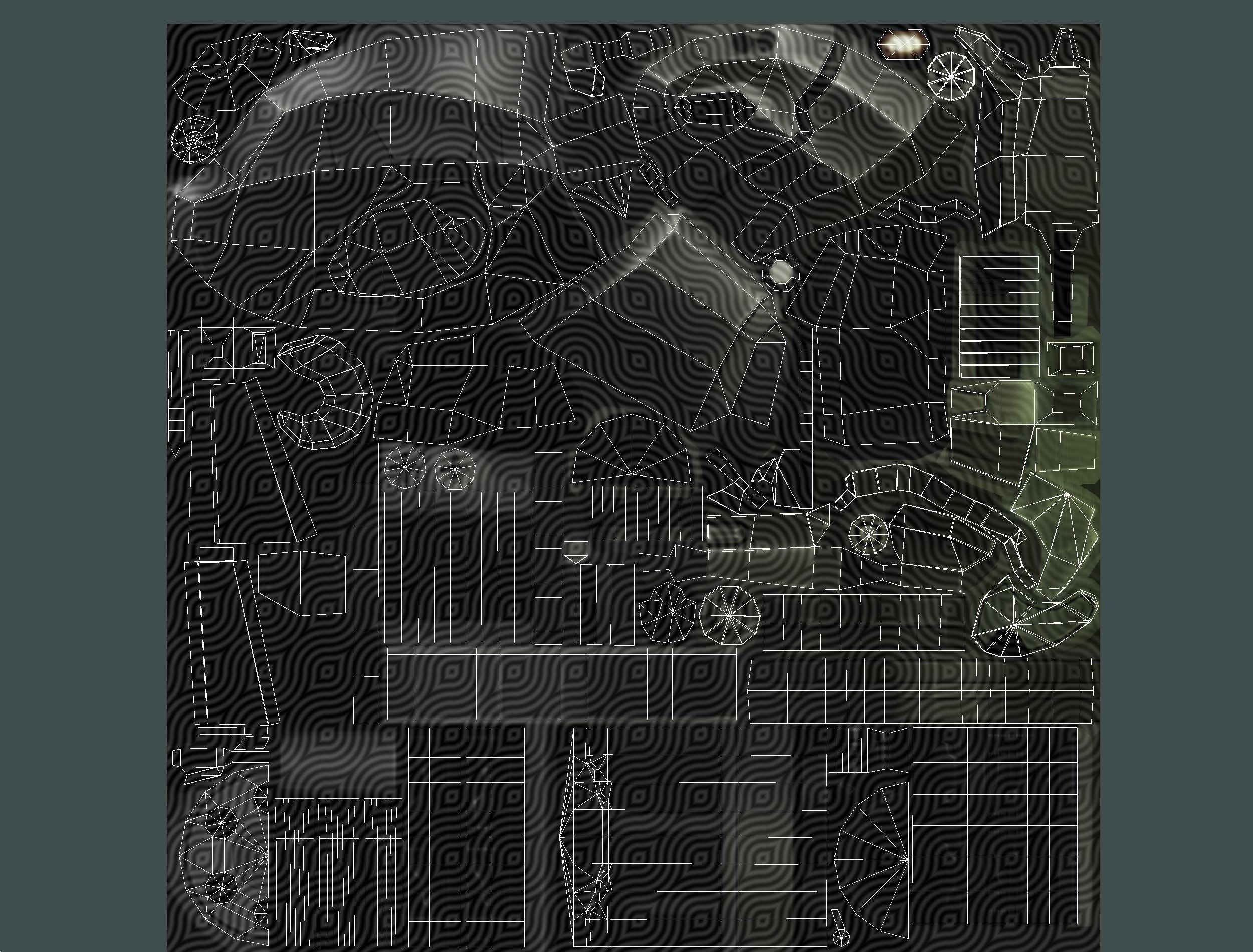 Robot Machine Gunner Gun Low-poly 3D model_19