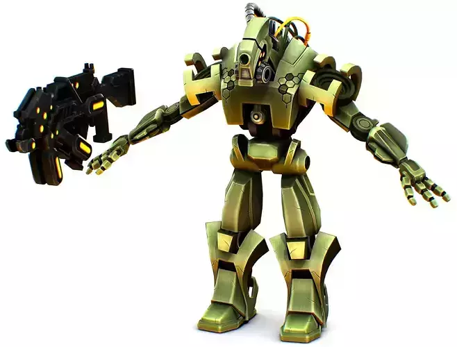 Military Drone with a Rifle