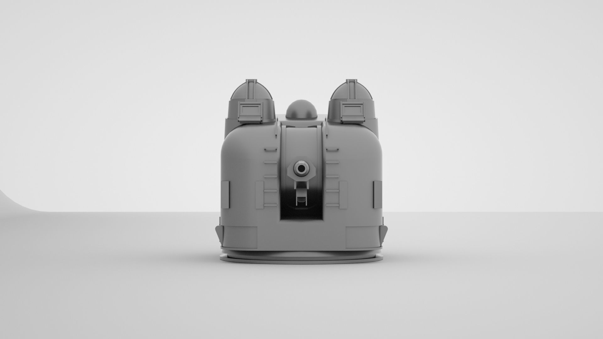 5 inch - 127mm 54 Single Naval Gun Mk42 3D model_5