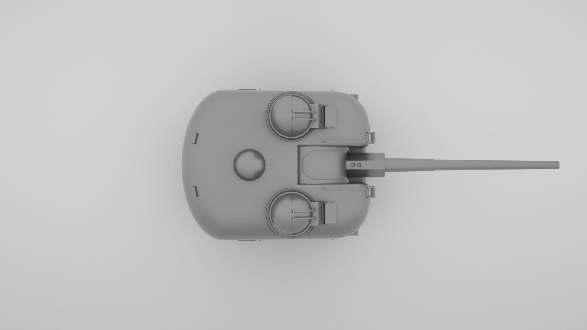 5 inch - 127mm 54 Single Naval Gun Mk42 3D model_6