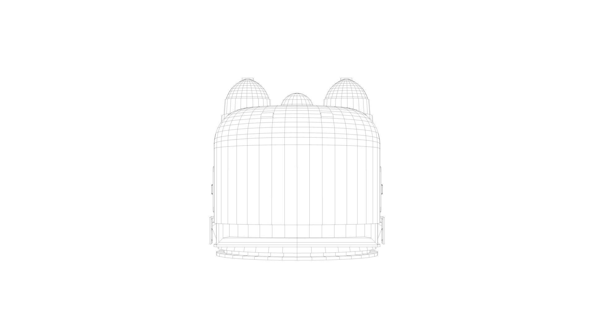 5 inch - 127mm 54 Single Naval Gun Mk42 3D model_12