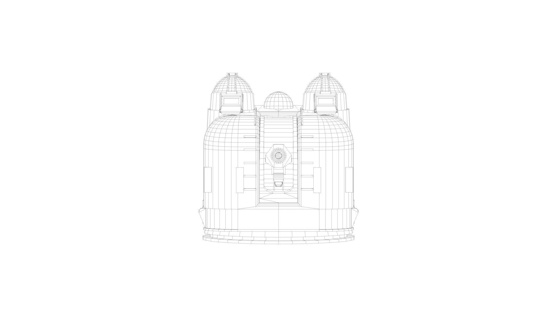 5 inch - 127mm 54 Single Naval Gun Mk42 3D model_11