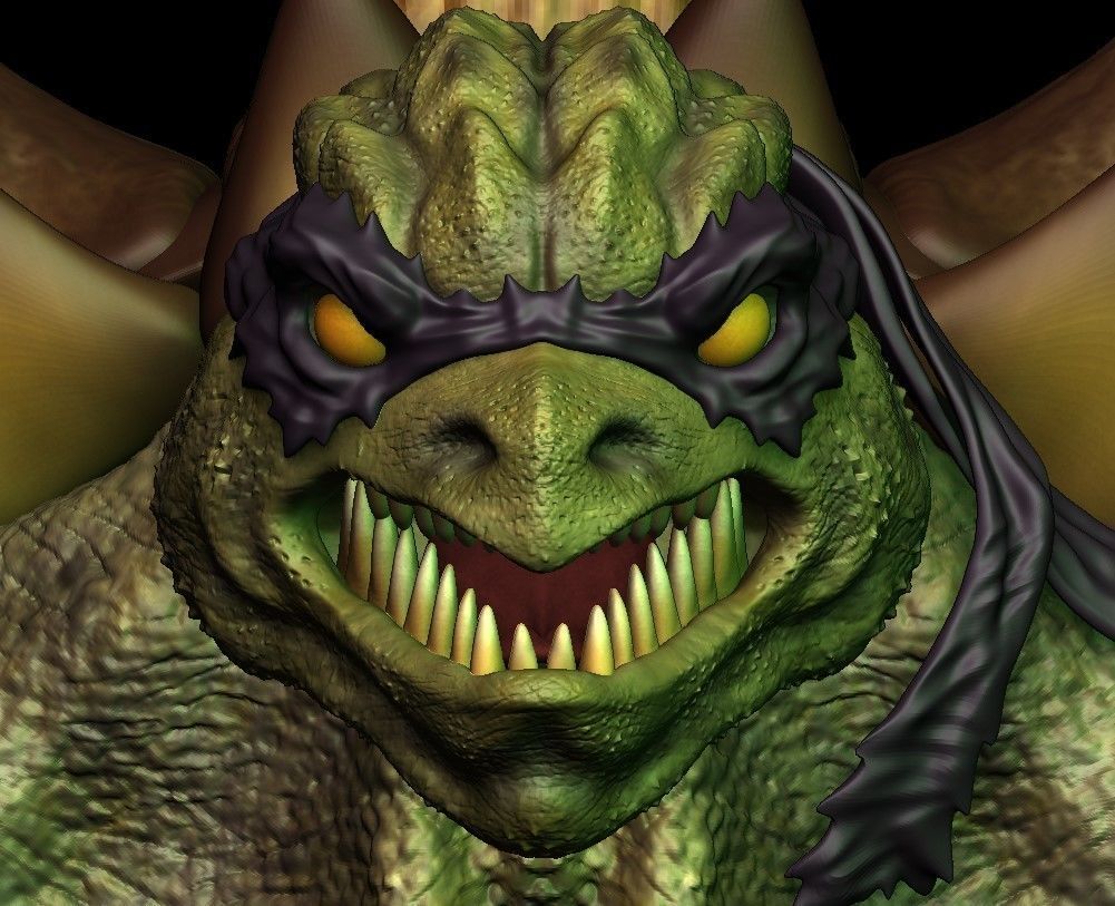 HIGH POLY SLASH EVIL TURTLE FROM TEENAGE MUTANT NINJA TURTLES 3D model_6