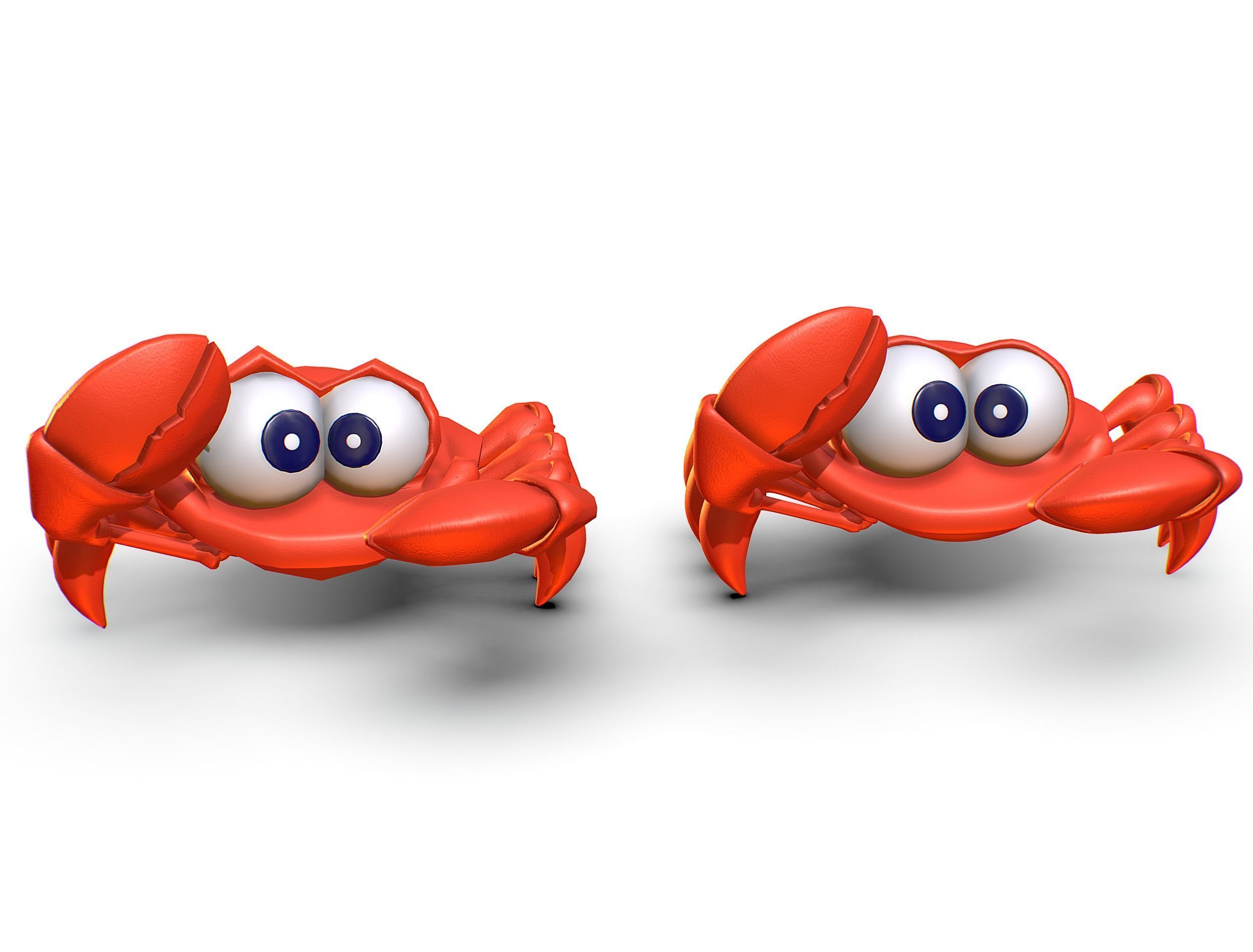 Hi-Poly Subdivision 3D Model Crab Low-poly 3D model_12