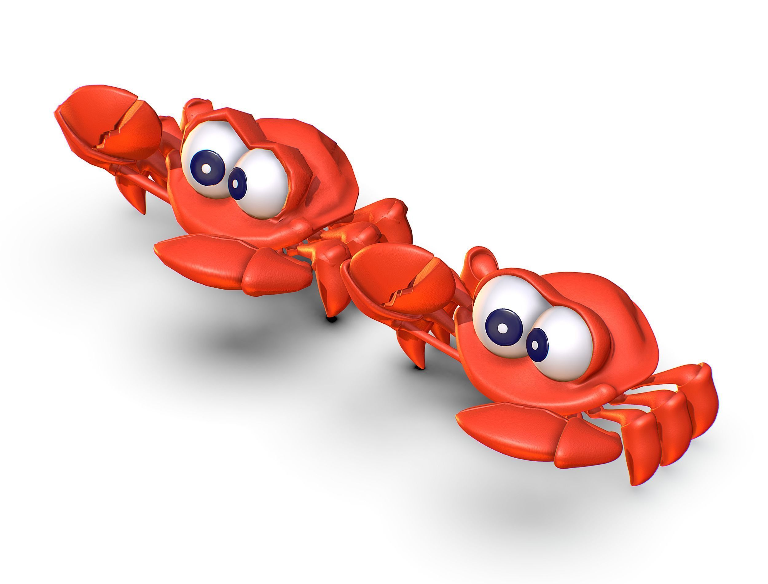 Hi-Poly Subdivision 3D Model Crab Low-poly 3D model_16