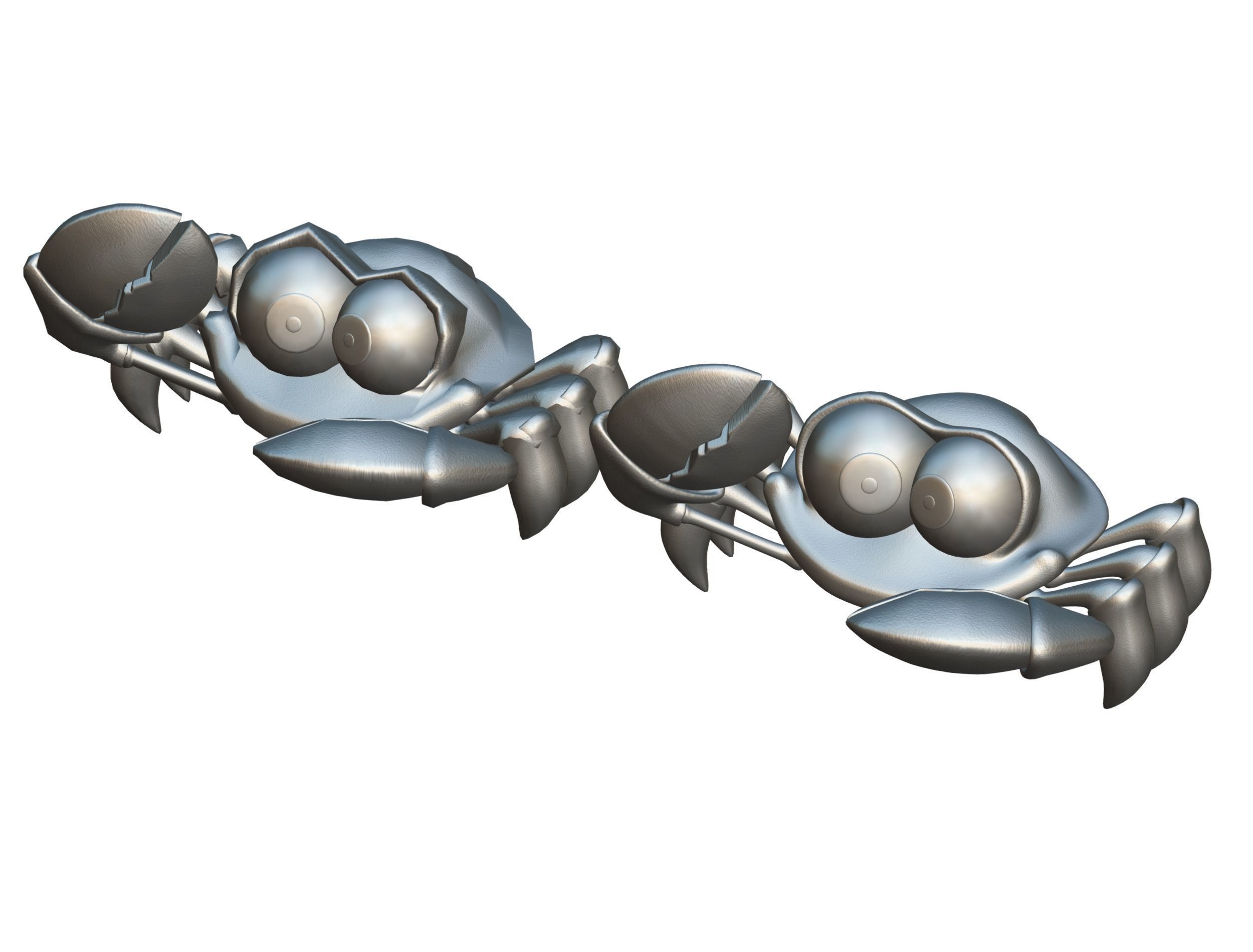 Hi-Poly Subdivision 3D Model Crab Low-poly 3D model_20