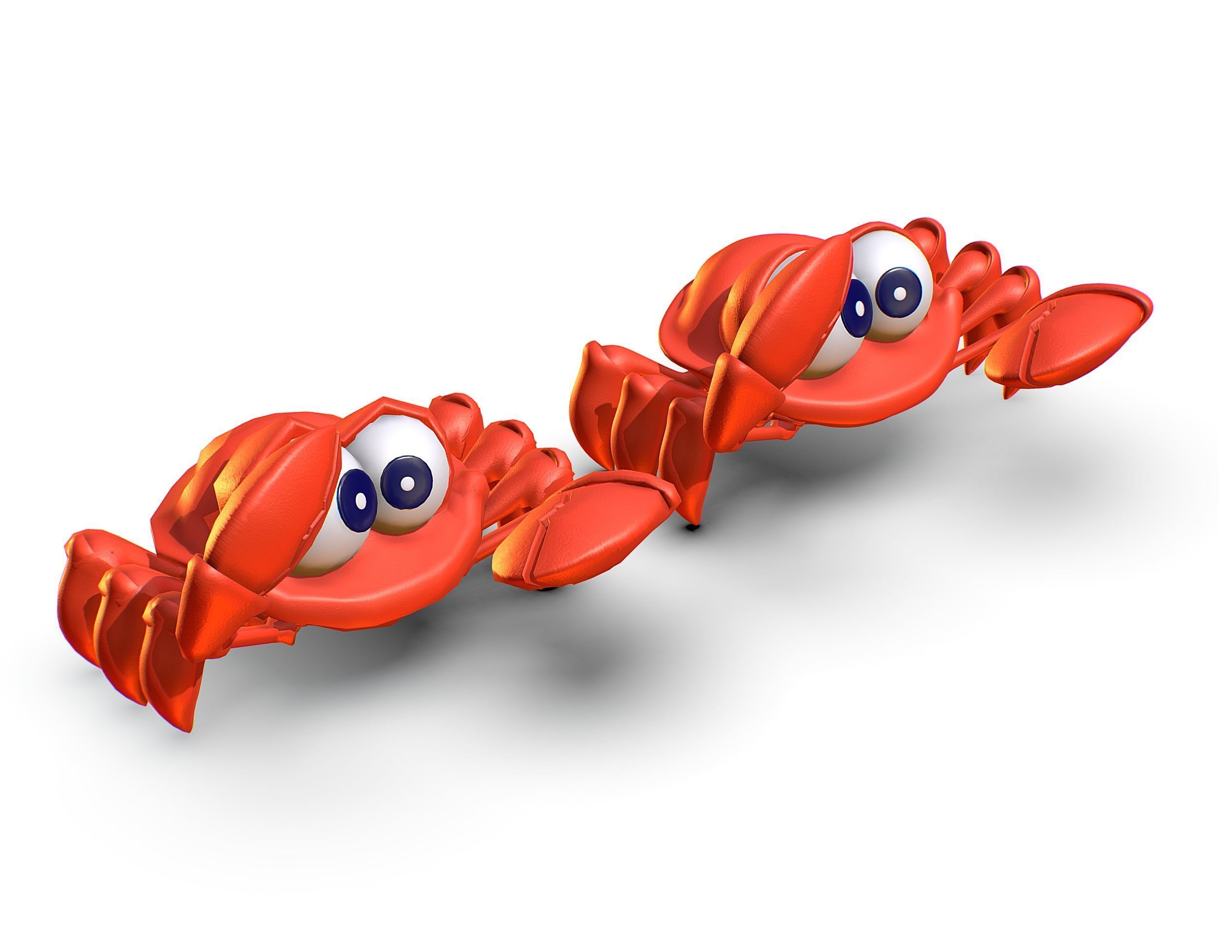 Hi-Poly Subdivision 3D Model Crab Low-poly 3D model_1