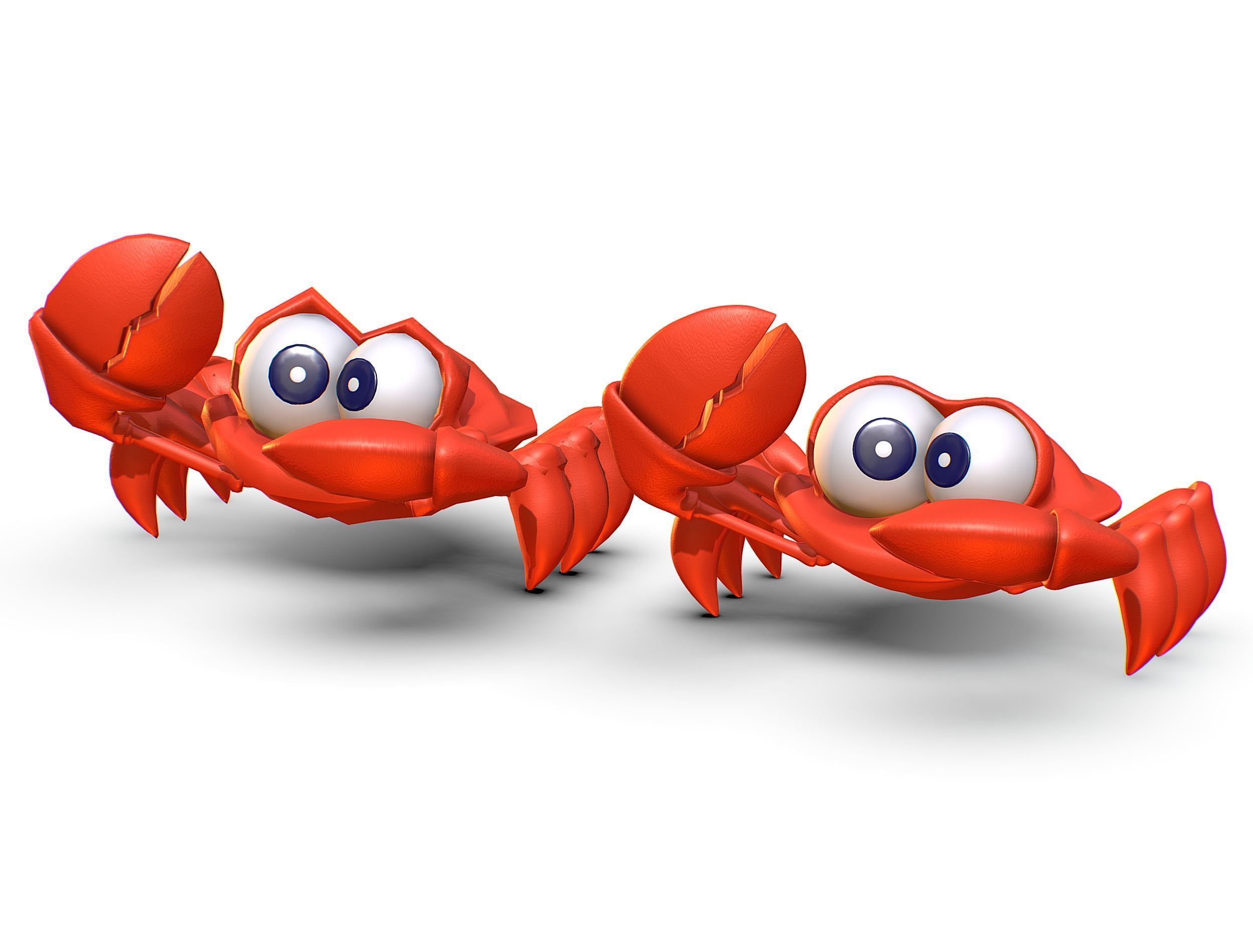 Hi-Poly Subdivision 3D Model Crab Low-poly 3D model_11