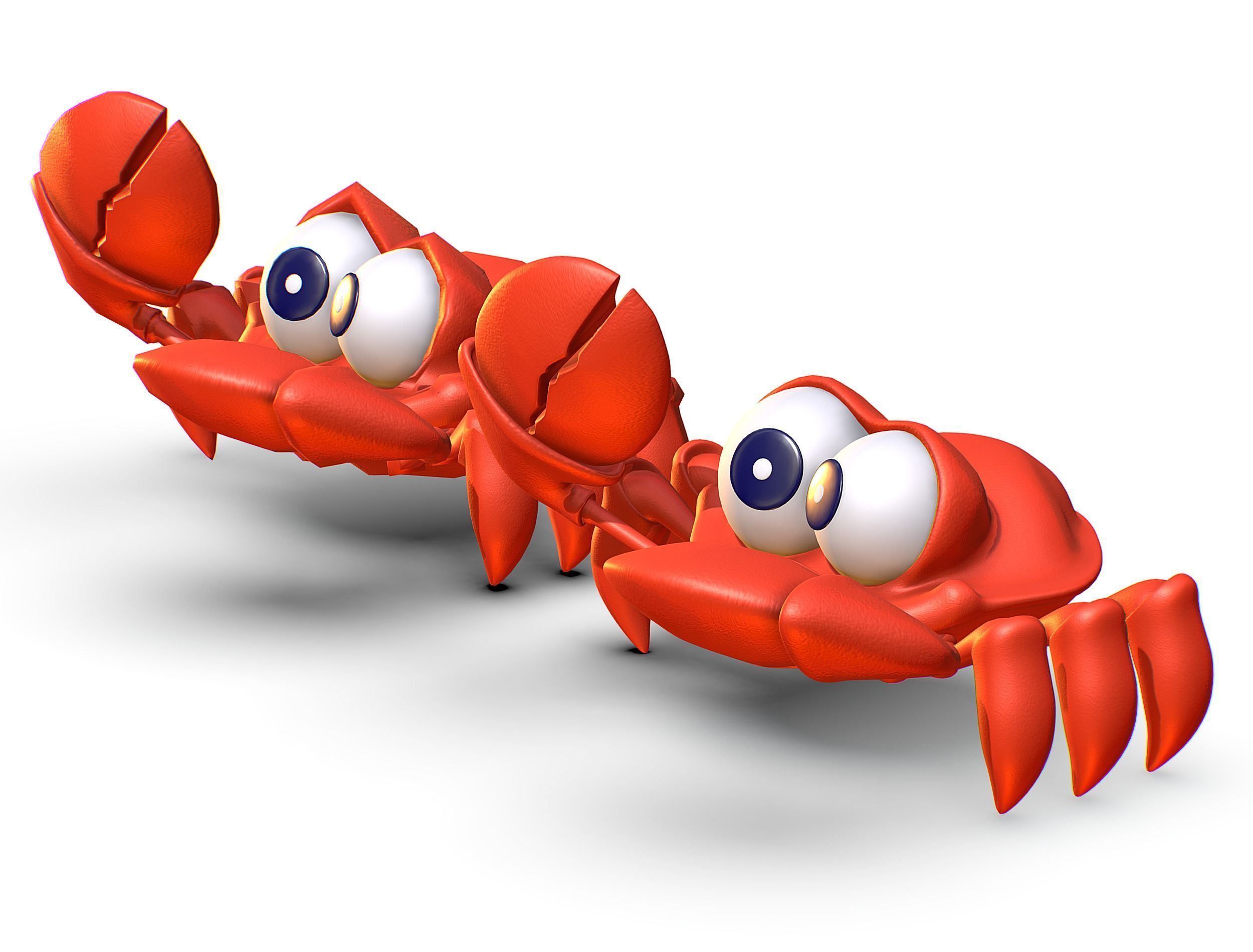 Hi-Poly Subdivision 3D Model Crab Low-poly 3D model_10