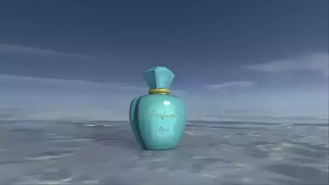 Stylized perfume bottle PBR low-poly game ready