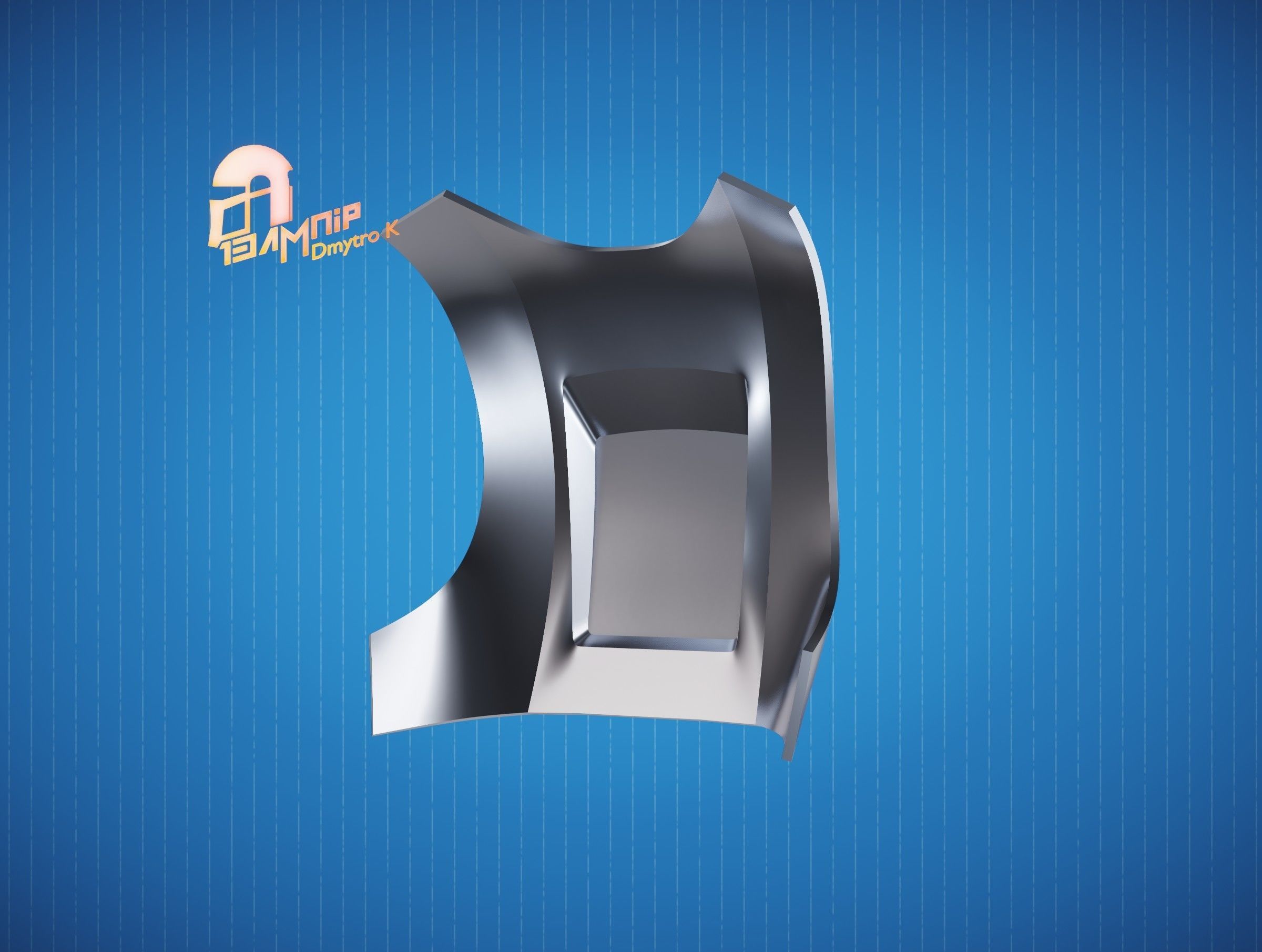 Custom Mandalorian Back Armor 3D print model_5